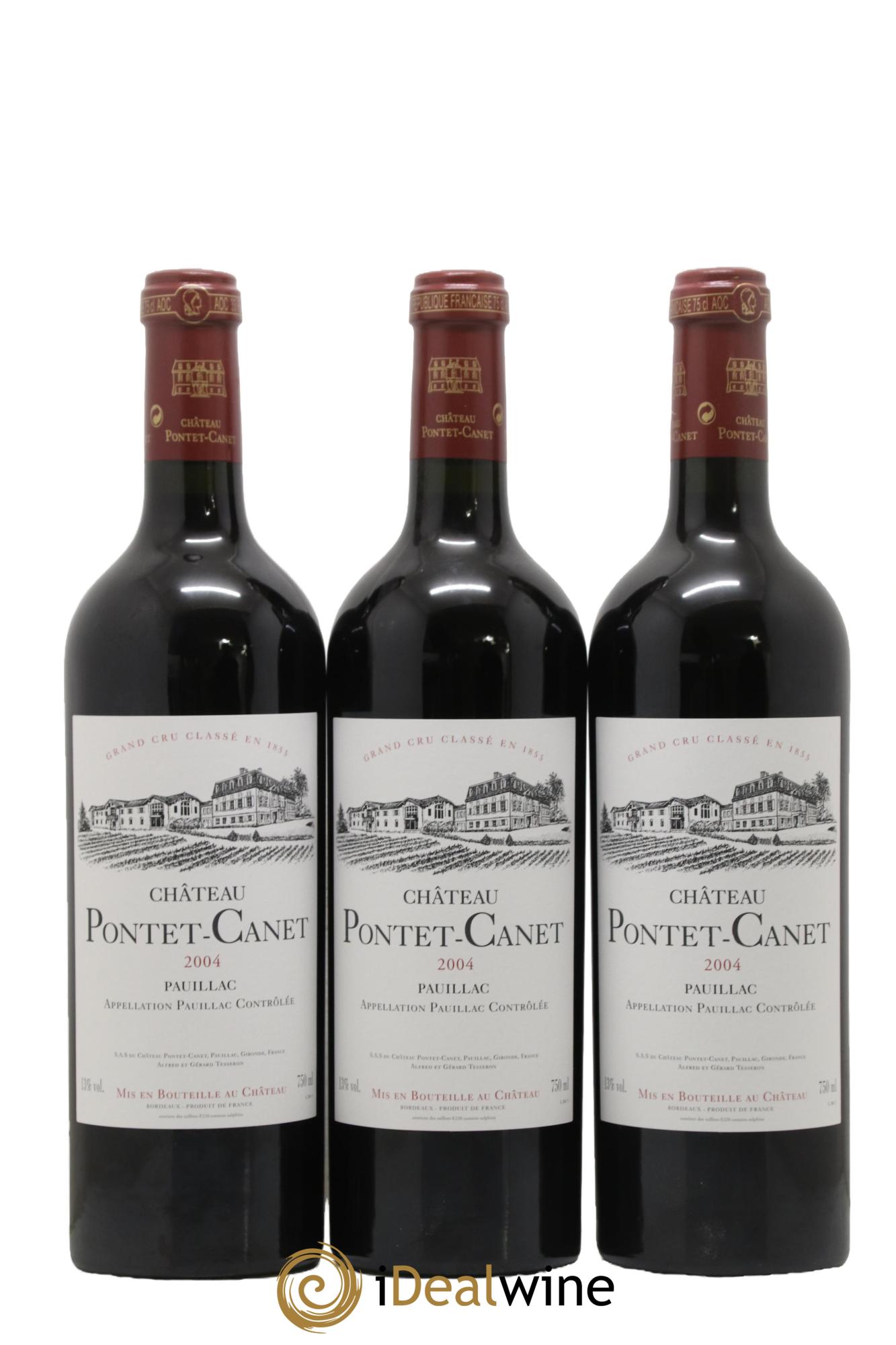 Château Pontet Canet 5ème Grand Cru Classé 2004 - Lot de 6 bouteilles - 2
