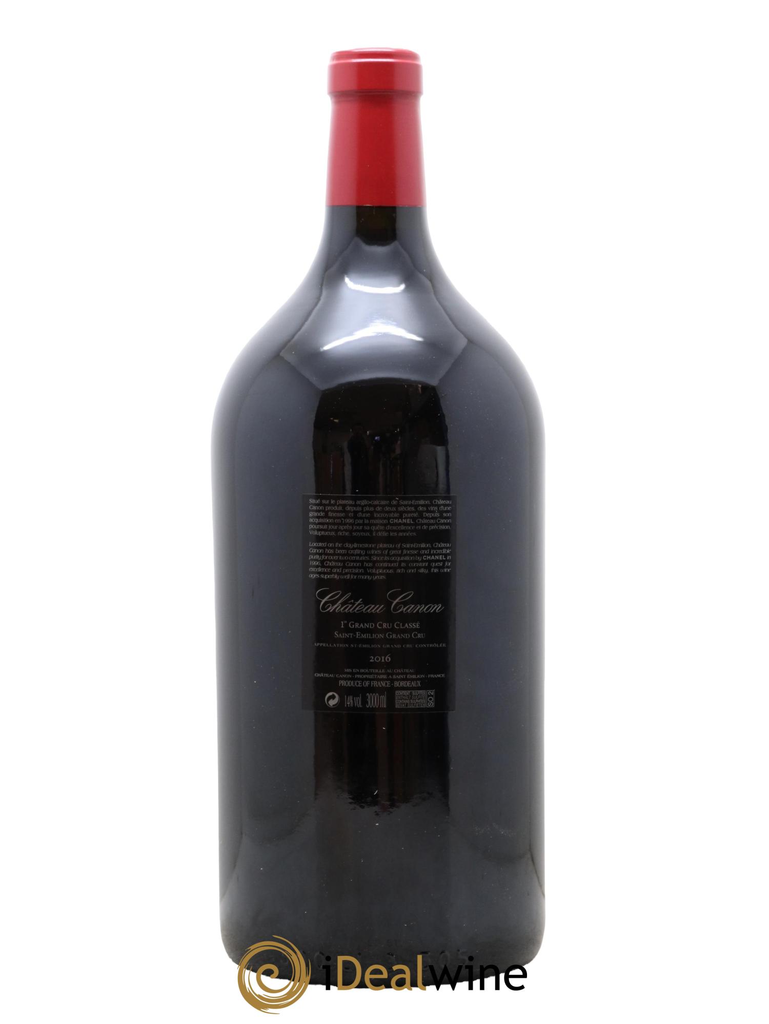Château Canon 1er Grand Cru Classé B 2016 - Lot de 1 double magnum - 2