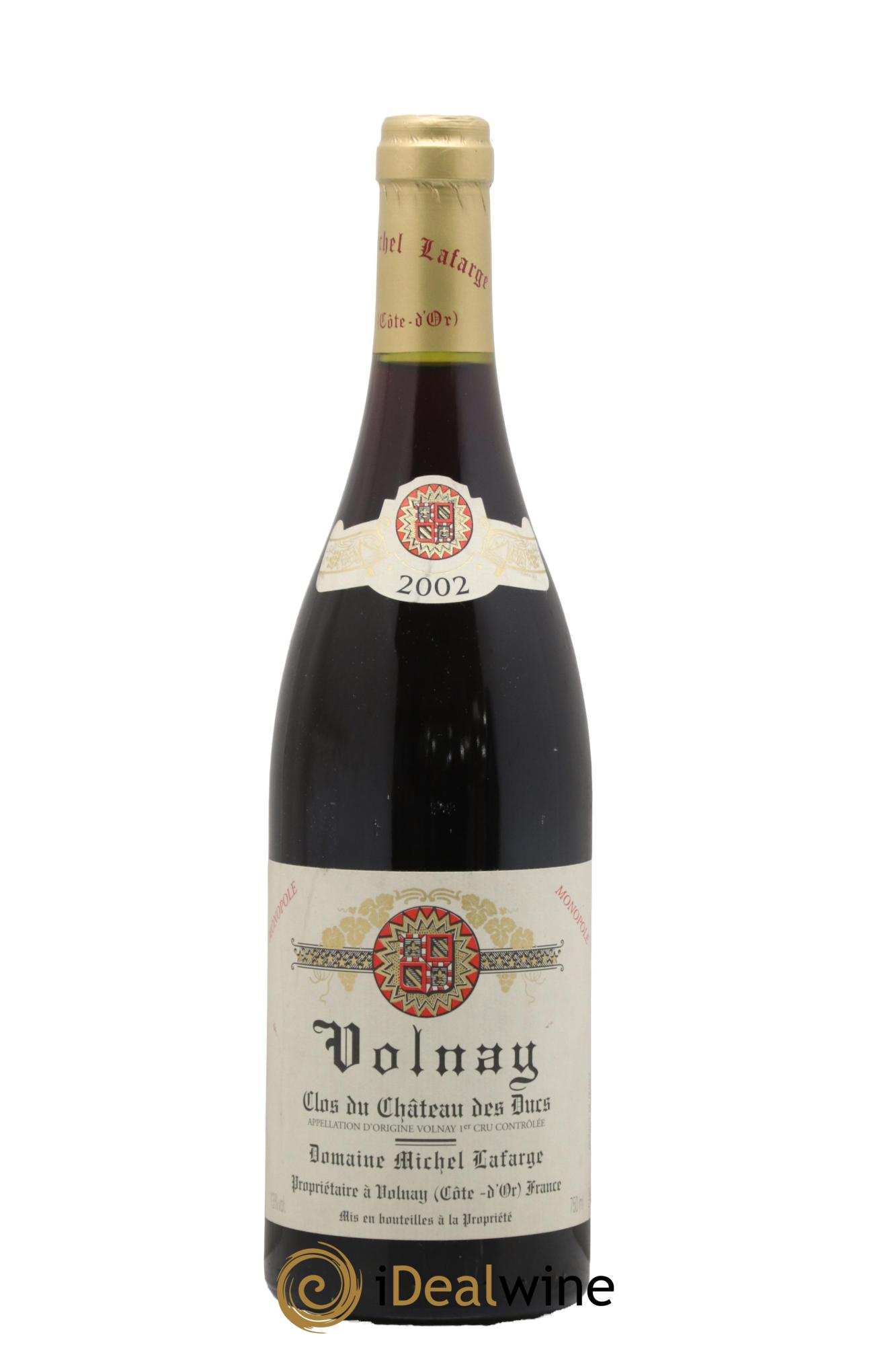 Volnay 1er Cru Clos du Château des Ducs Lafarge (Domaine) 2002 - Lot de 1 bouteille - 0
