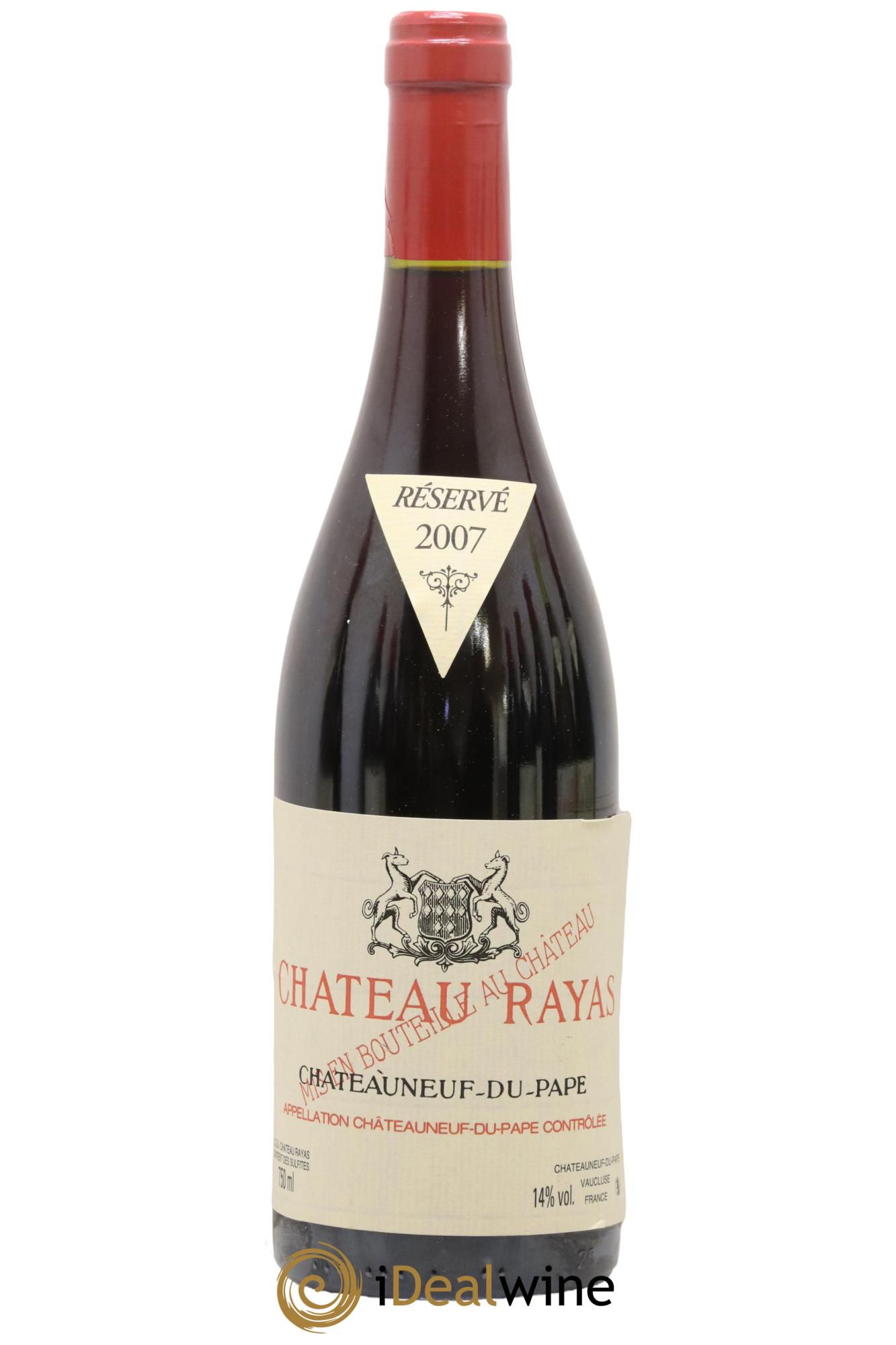 Châteauneuf-du-Pape Château Rayas Emmanuel Reynaud 2007 - Lot de 1 bouteille - 0