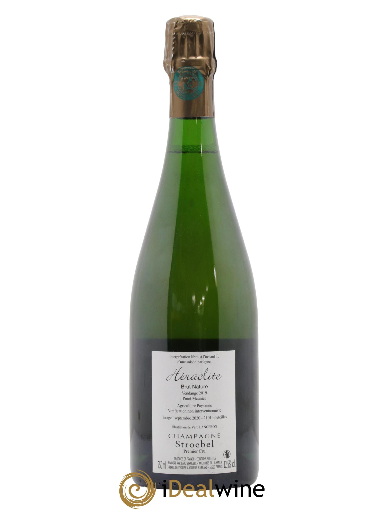Héraclite Brut Nature Stroebel 2019 - Lot of 1 bottle - 1