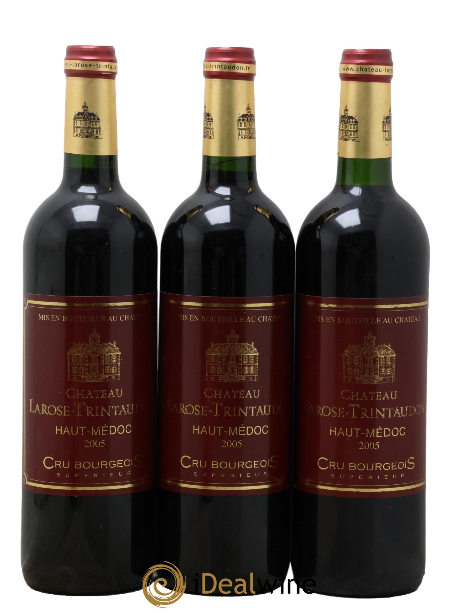 Château Larose Trintaudon Cru Bourgeois 2005 - Lotto di 3 bottiglie - 0