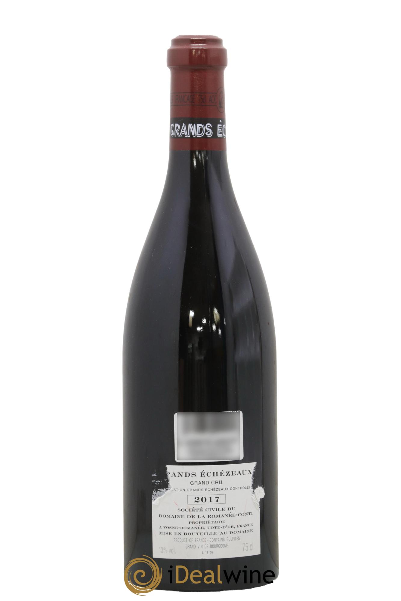 Grands-Echezeaux Grand Cru Domaine de la Romanée-Conti 2017 - Lot of 1 bottle - 1