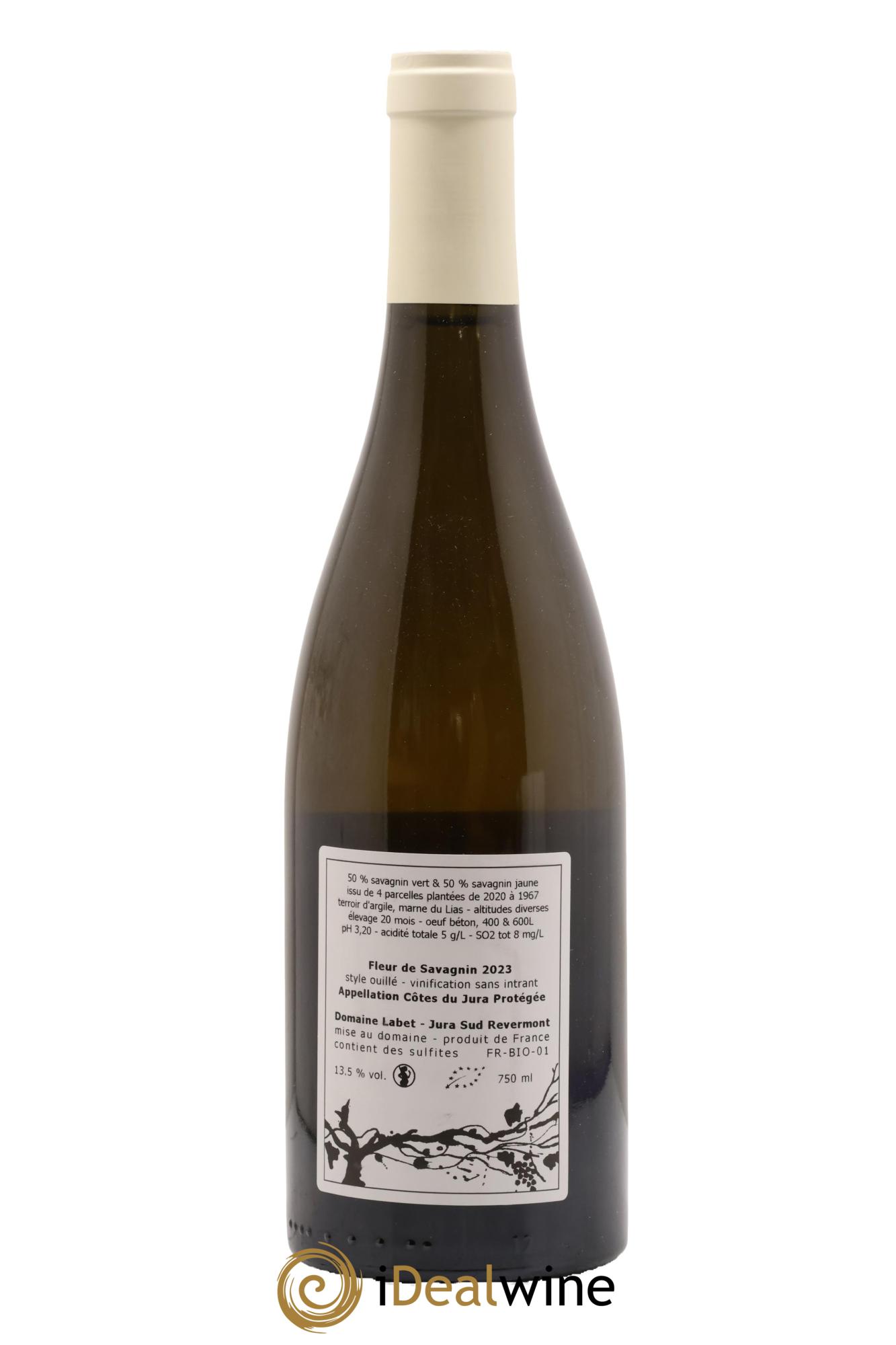 Côtes du Jura Fleur de Savagnin Romain - Julien  - Charline Labet 2023 - Lot of 1 bottle - 1