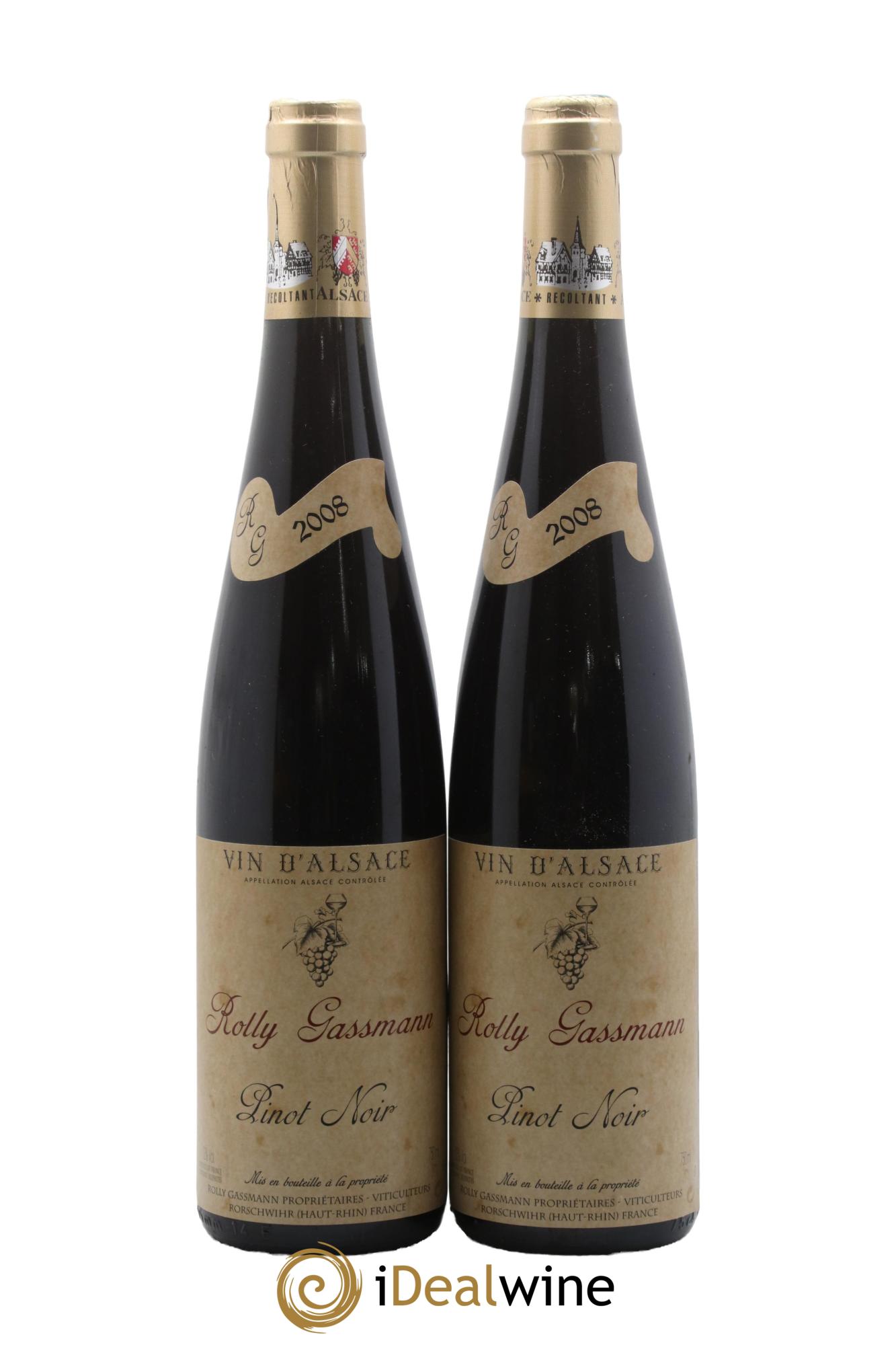 Alsace Pinot Noir Rolly-Gassmann 2008 - Lotto di 2 bottiglie - 0