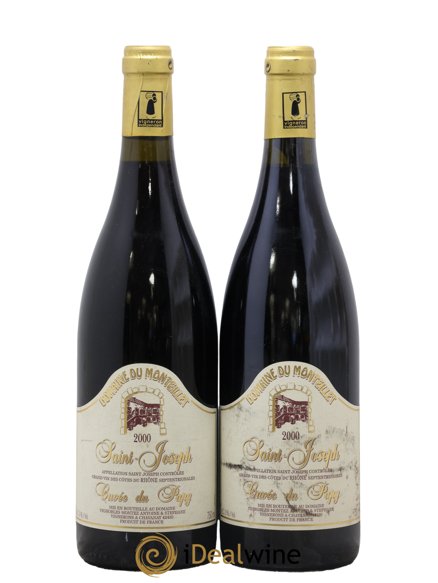 Saint-Joseph Cuvée du Papy Monteillet (Domaine du) - Stéphane Montez 2000 - Lot de 2 bouteilles - 0