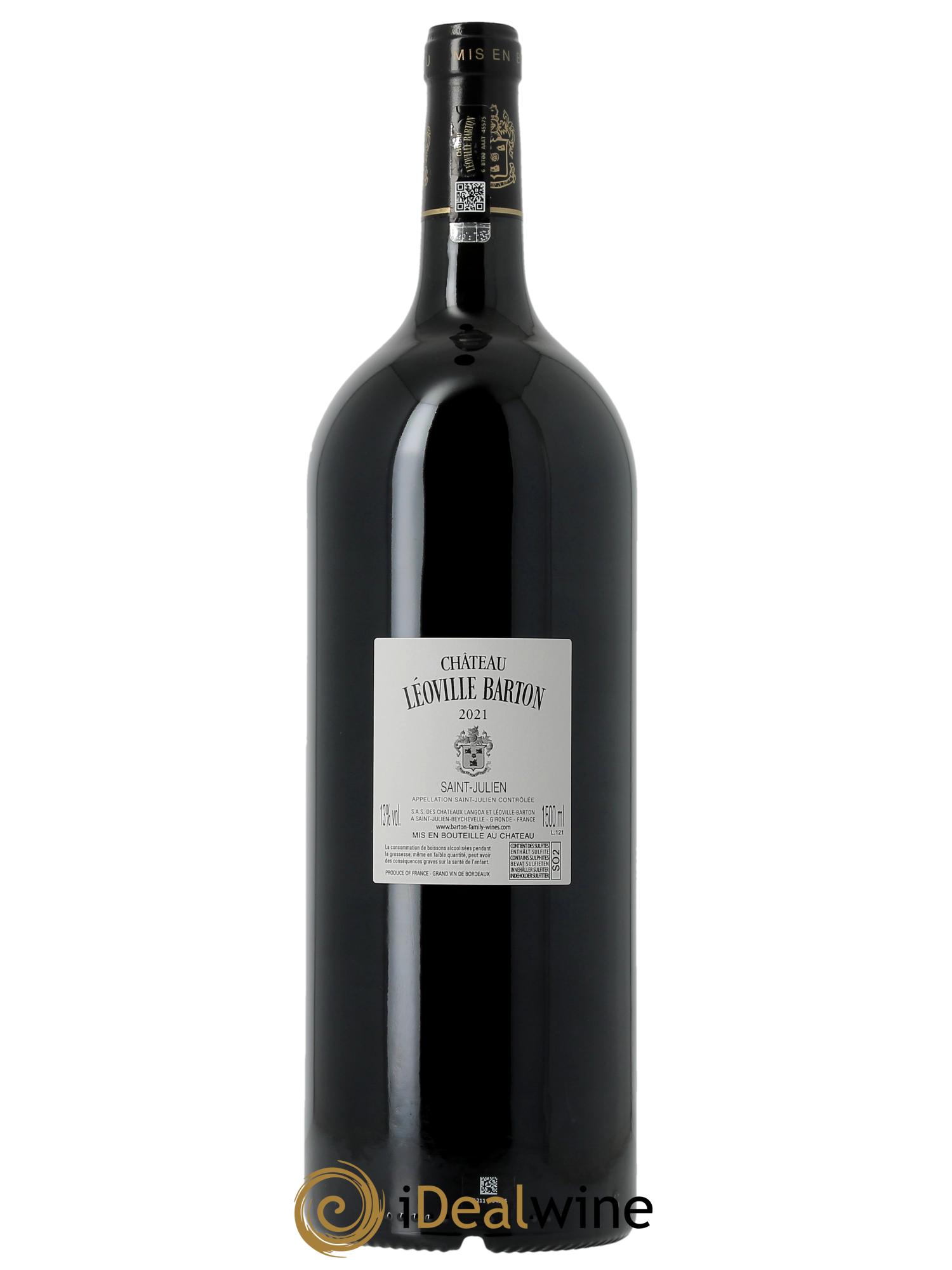 Château Léoville Barton 2ème Grand Cru Classé (OWC if 3 bts) 2021 - Lot of 1 magnum - 1