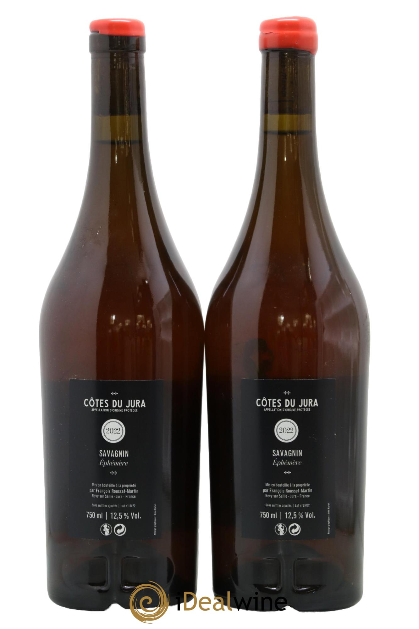 Côtes du Jura Macération Ephémère François Rousset Martin 2022 - Lot of 2 bottles - 1