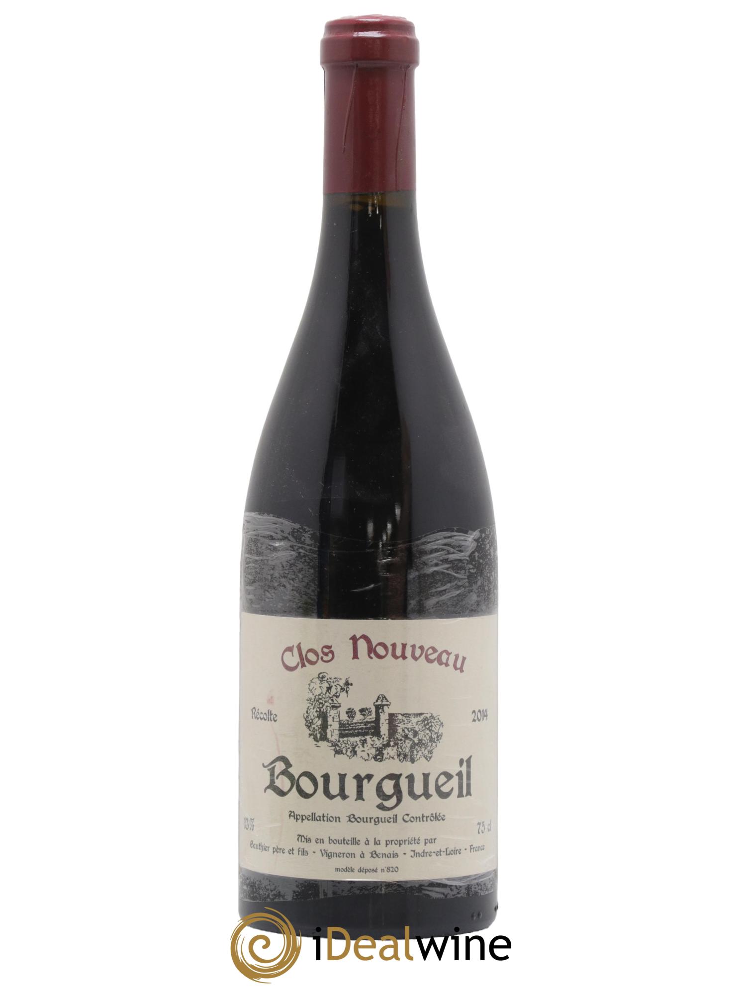 Bourgueil Clos Nouveau Domaine du Bel Air 2014 - Lot de 1 bouteille - 0