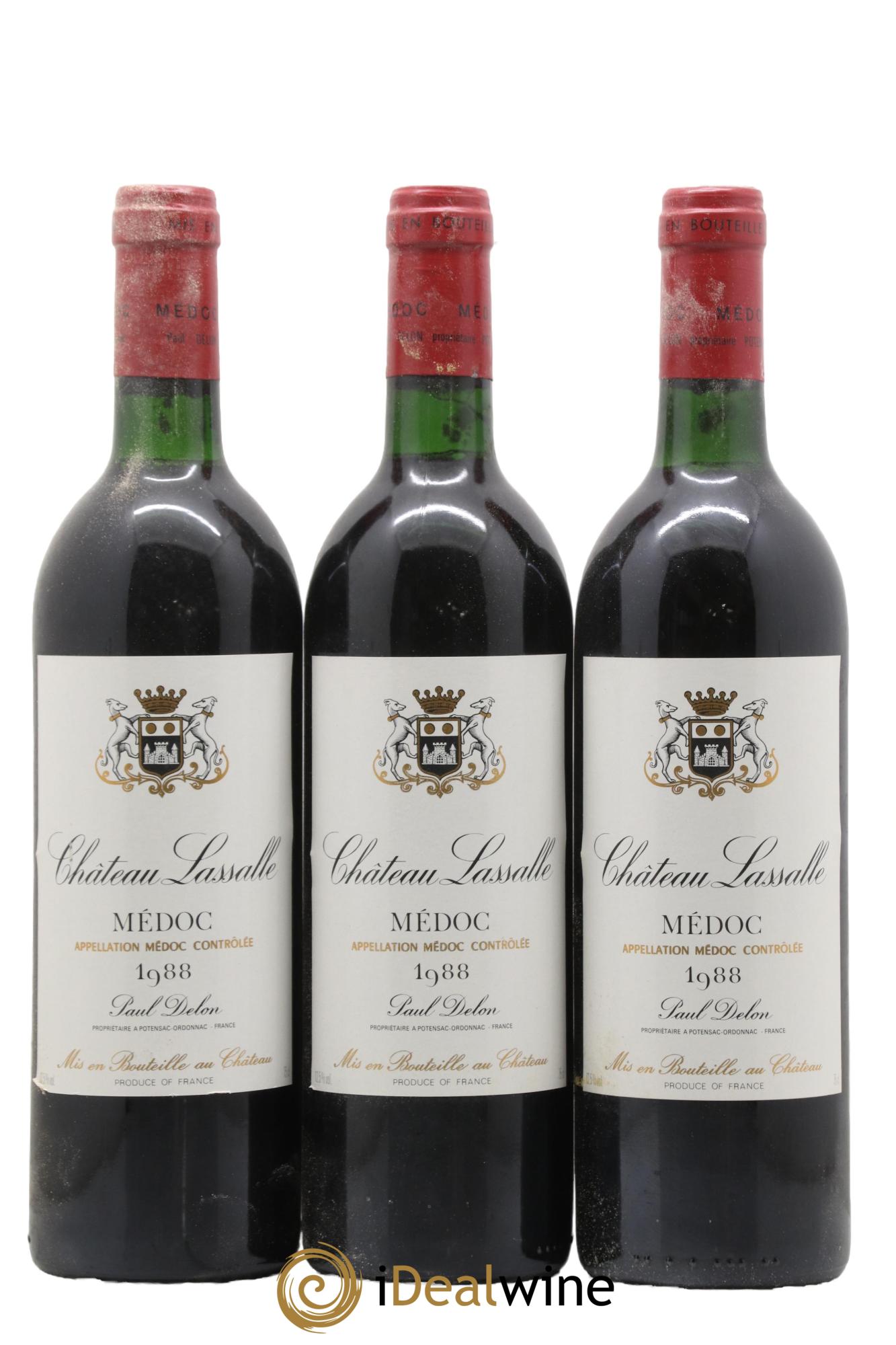 Médoc Château Lassalle 1988 - Lotto di 12 bottiglie - 3