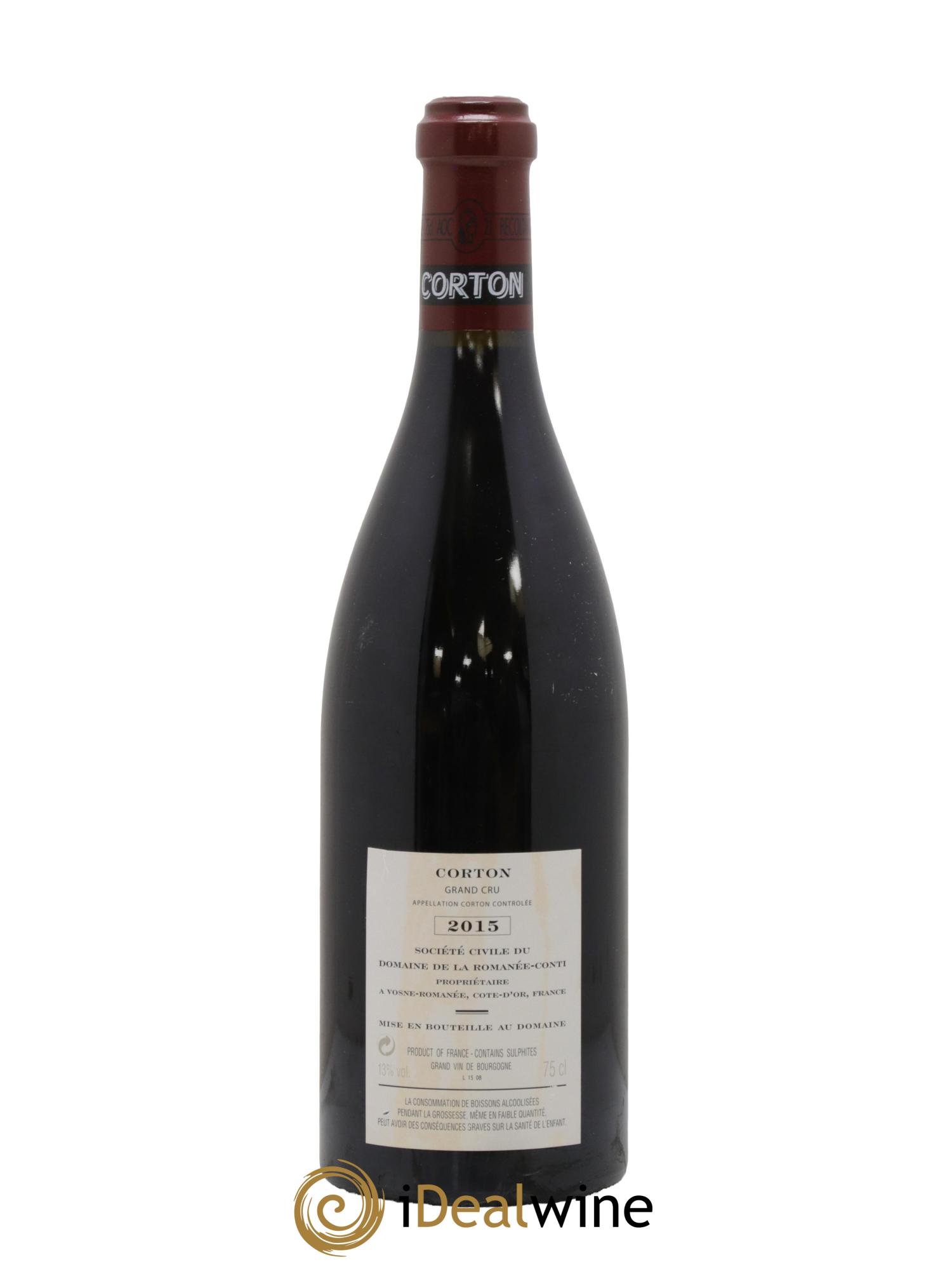 Corton Grand Cru Domaine de la Romanée-Conti 2015 - Lot of 1 bottle - 1