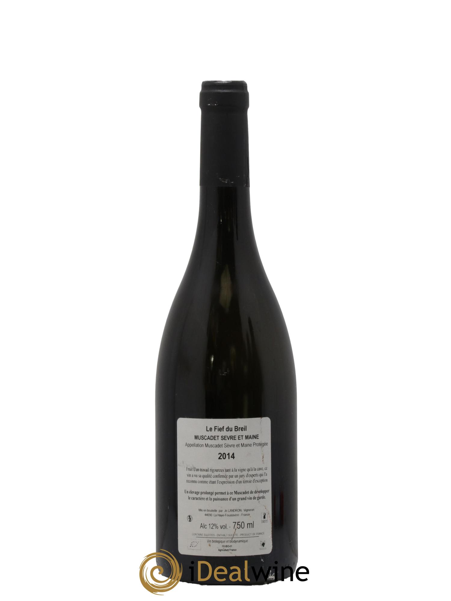Muscadet-Sèvre-et-Maine Le Fief du Breil Jo Landron 2014 - Lot de 1 bouteille - 1