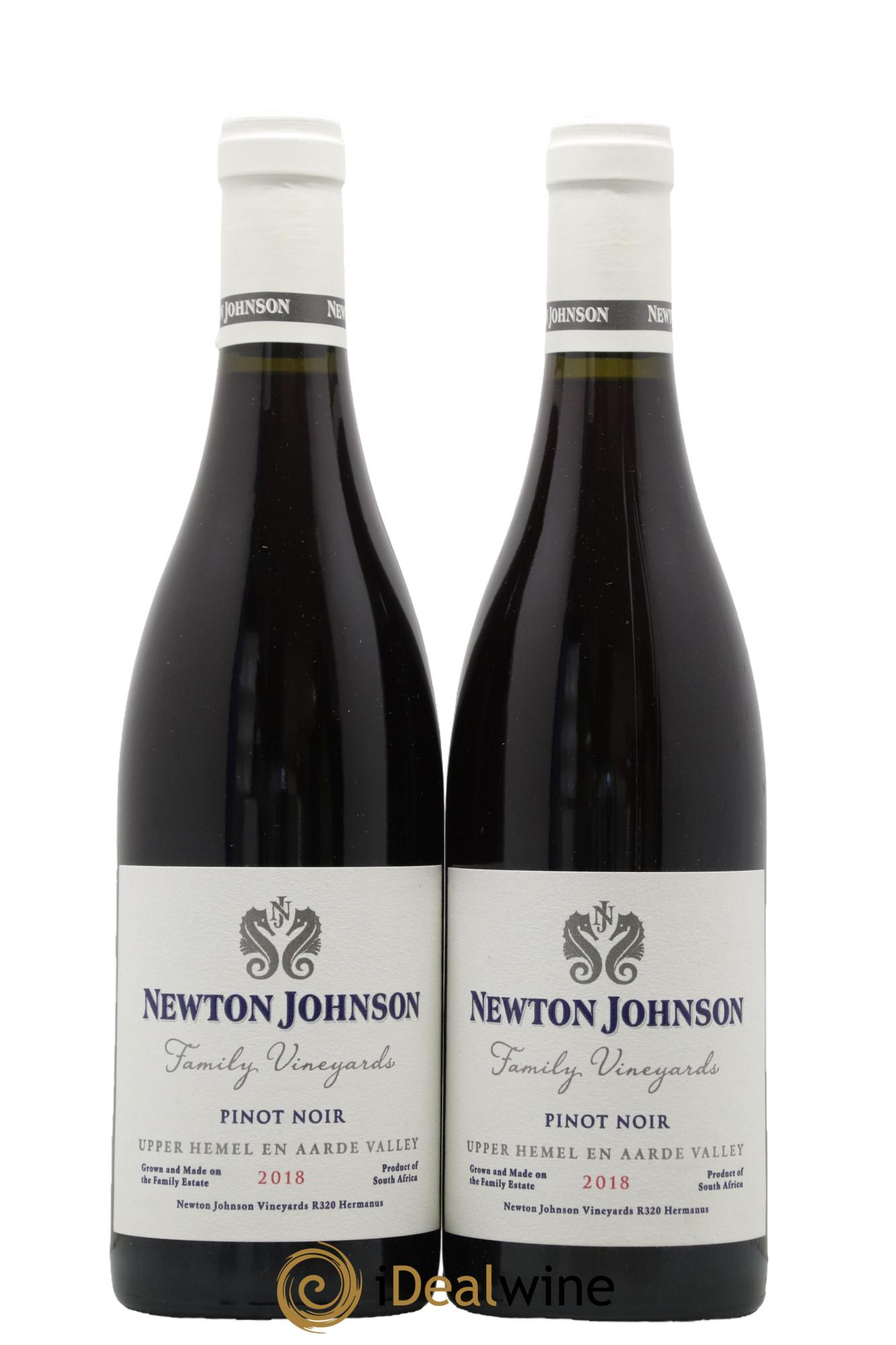 Afrique du Sud Pinot Noir Newton Johnson 2018 - Lot de 2 bouteilles - 0