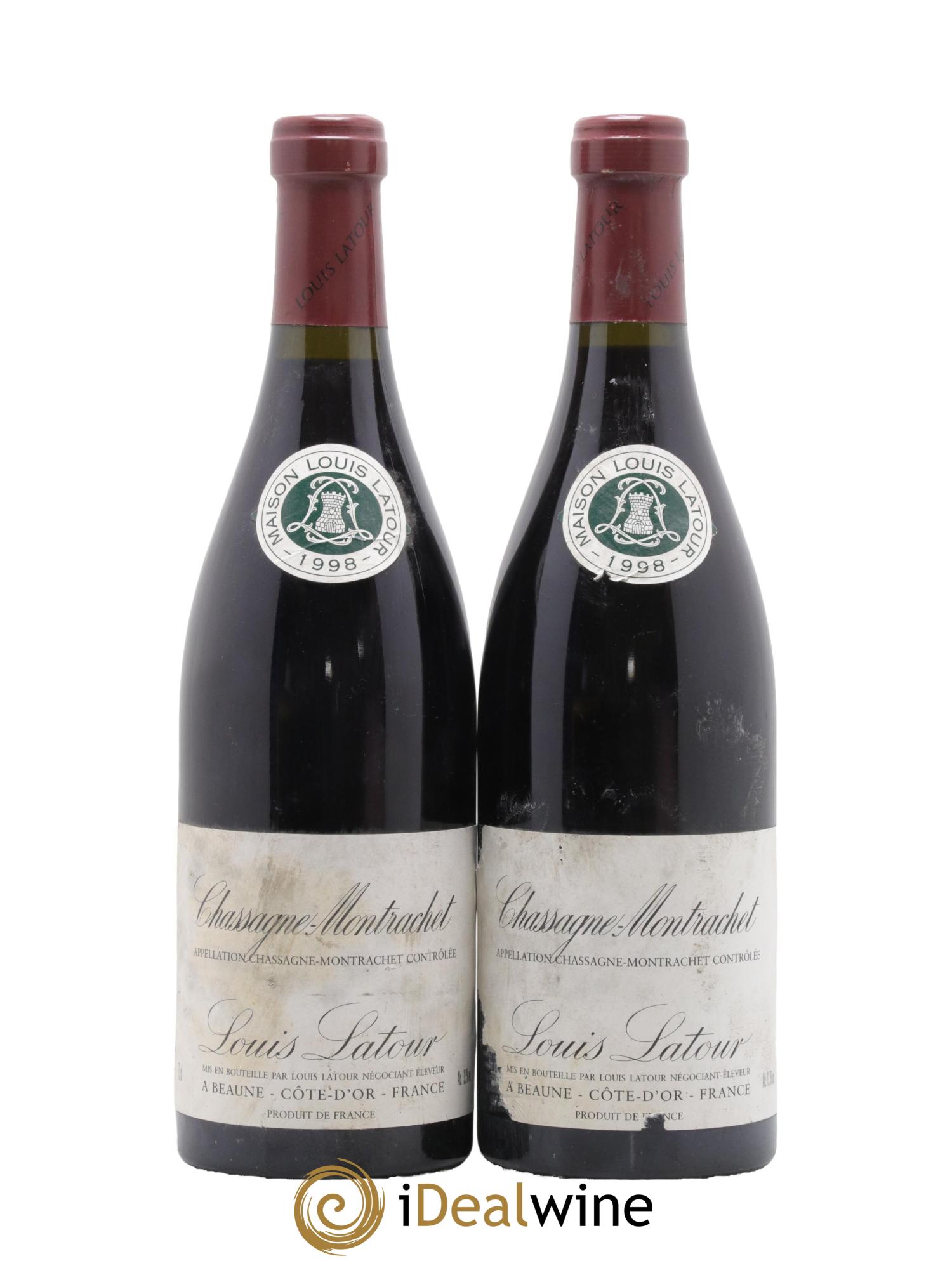 Chassagne-Montrachet Louis Latour 1998 - Lot de 2 bouteilles - 0
