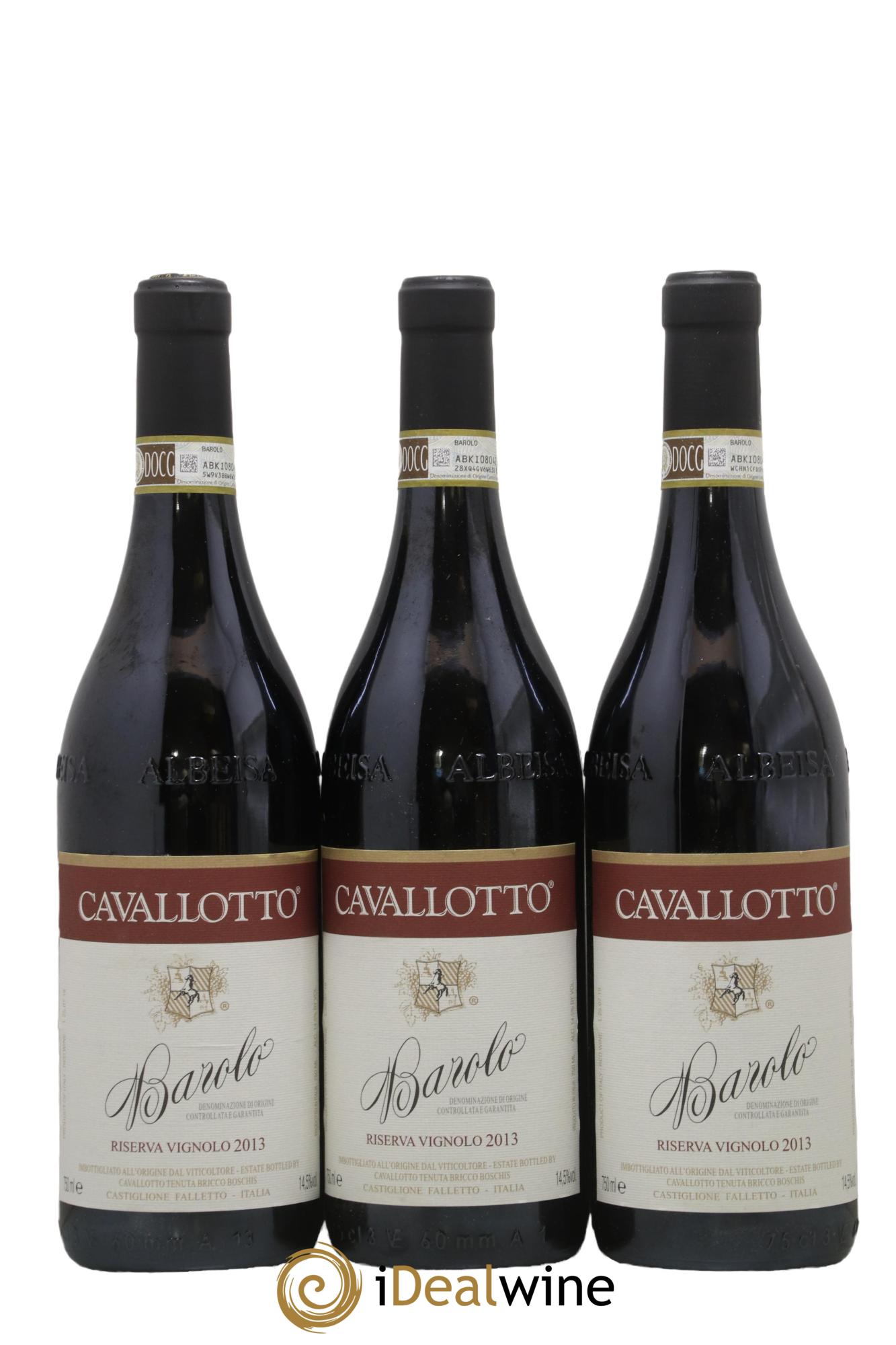 Barolo DOCG Cavallotto Riserva Vignolo 2013 - Posten von 3 Flaschen - 0