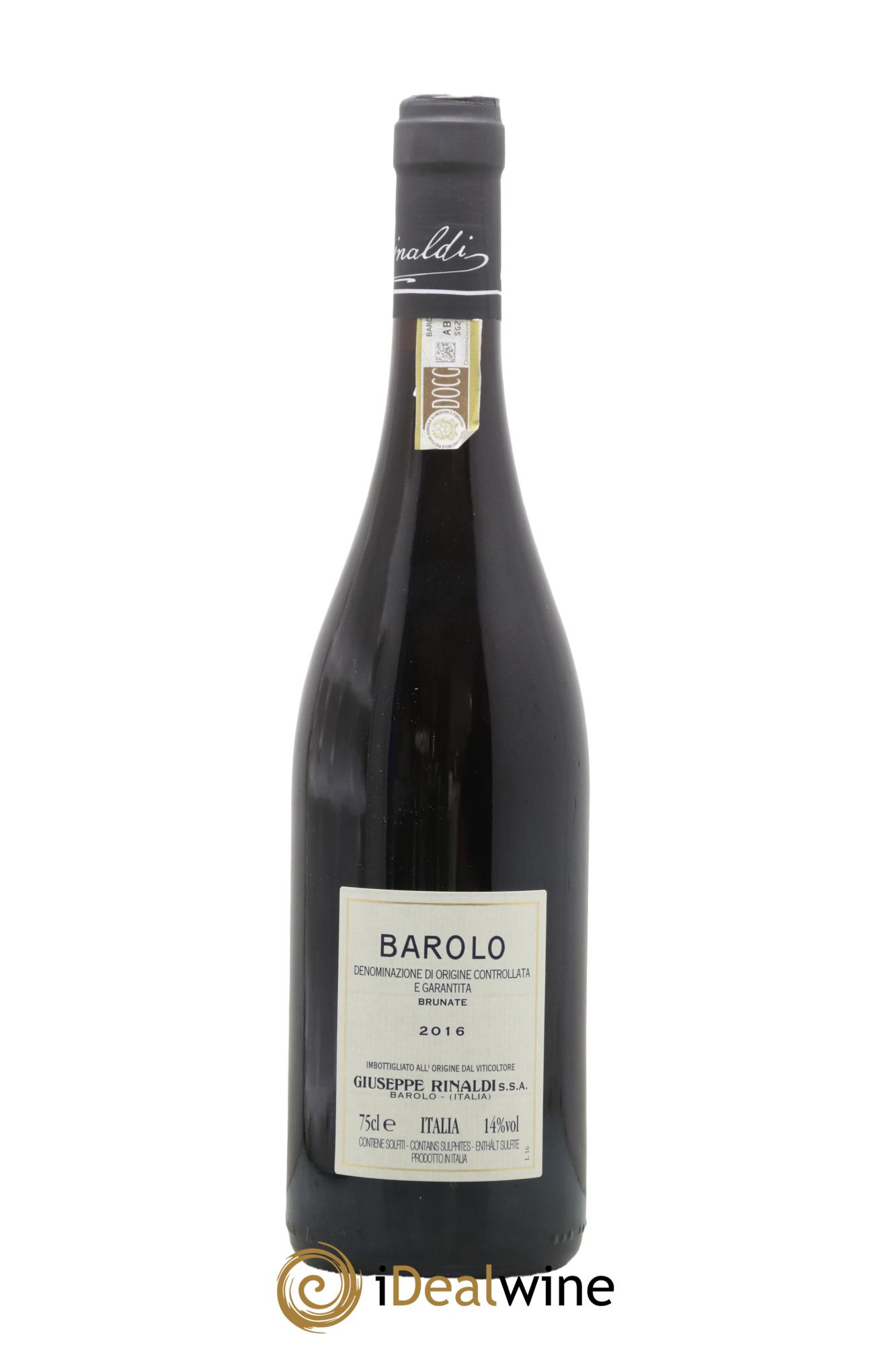 Barolo DOCG Brunate Giuseppe Rinaldi 2016 - Lot of 1 bottle - 1