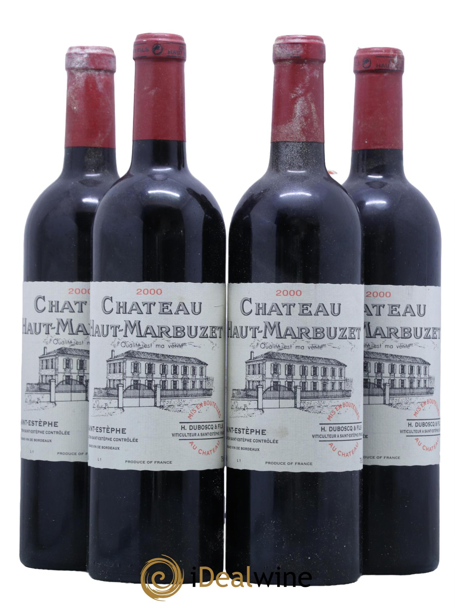 Château Haut Marbuzet 2000 - Posten von 4 Flaschen - 0