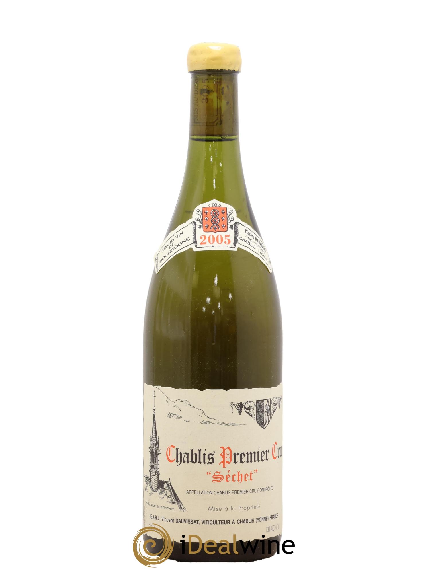 Chablis 1er Cru Séchet Vincent Dauvissat (Domaine) 2005 - Posten von 1 Flasche - 0