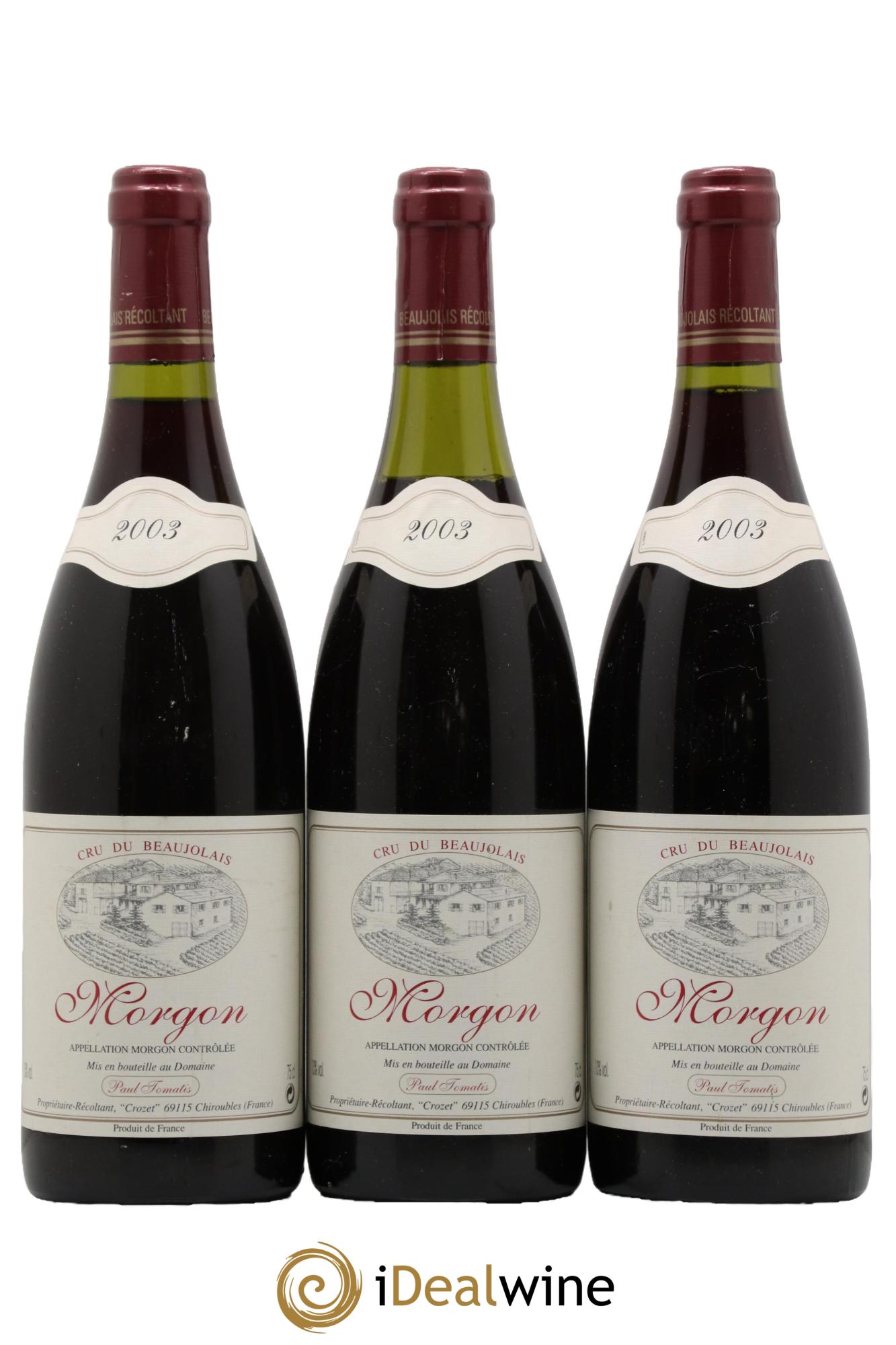 Morgon Domaine Tomatis 2003 - Lot de 3 bouteilles - 0