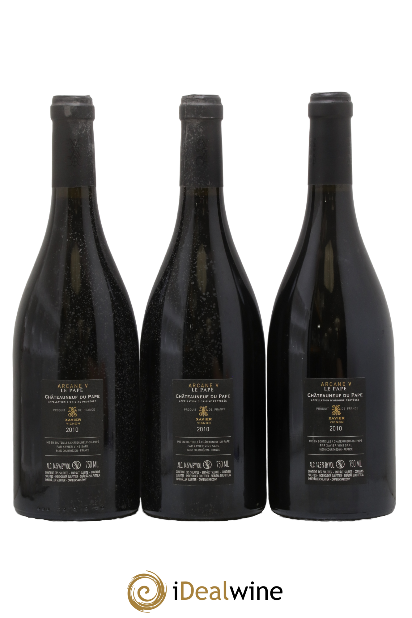 Châteauneuf-du-Pape Arcanes V Le Pape Xavier Vignon 2010 - Lot de 3 bouteilles - 1
