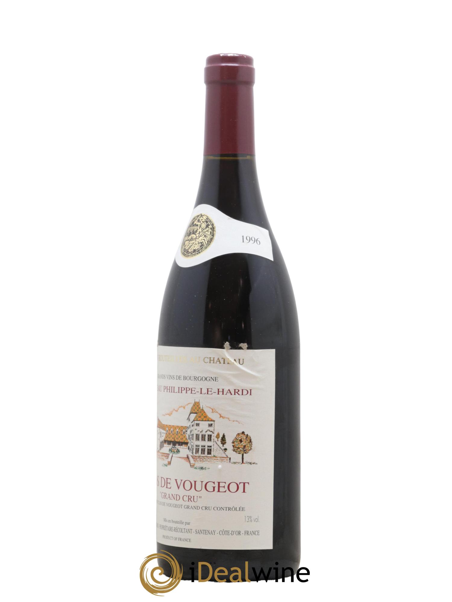Clos de Vougeot Grand Cru Château Philippe Le Hardi 1996 - Lot de 1 bouteille - 1