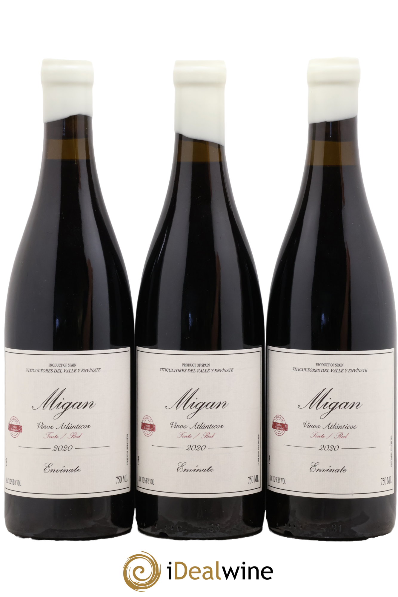 Vinos Atlanticos - Islas Canarias Migan Envinate 2020 - Lot de 3 bouteilles - 0
