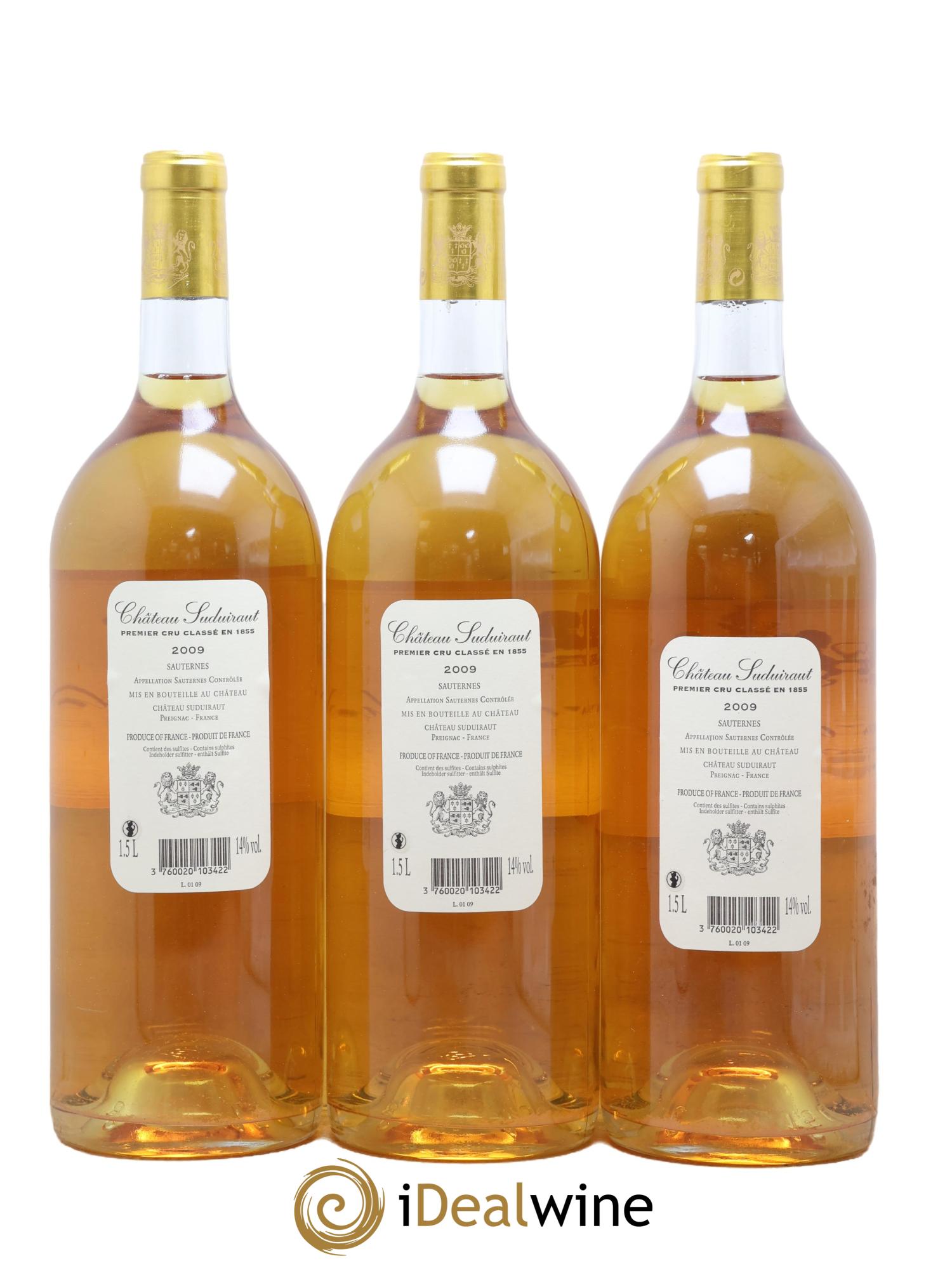 Château Suduiraut 1er Grand Cru Classé 2009 - Lotto di 3 magnum - 1