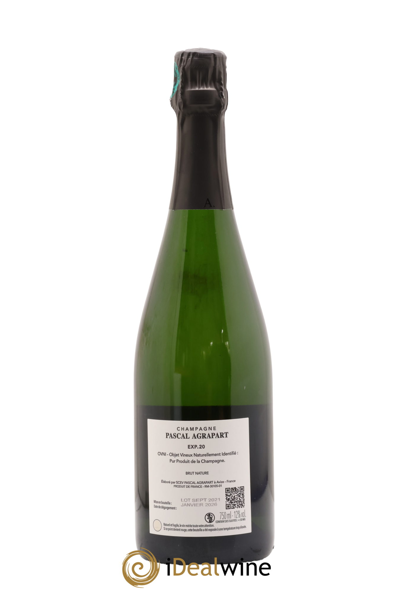 Expérience 20 Brut Nature Blanc de Blancs Pascal Agrapart 2020 - Lot de 1 bouteille - 1