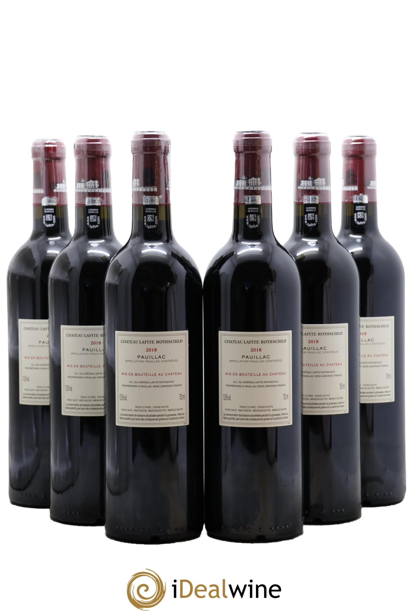 Château Lafite Rothschild 1er Grand Cru Classé 2018 - Lot of 6 bottles - 1