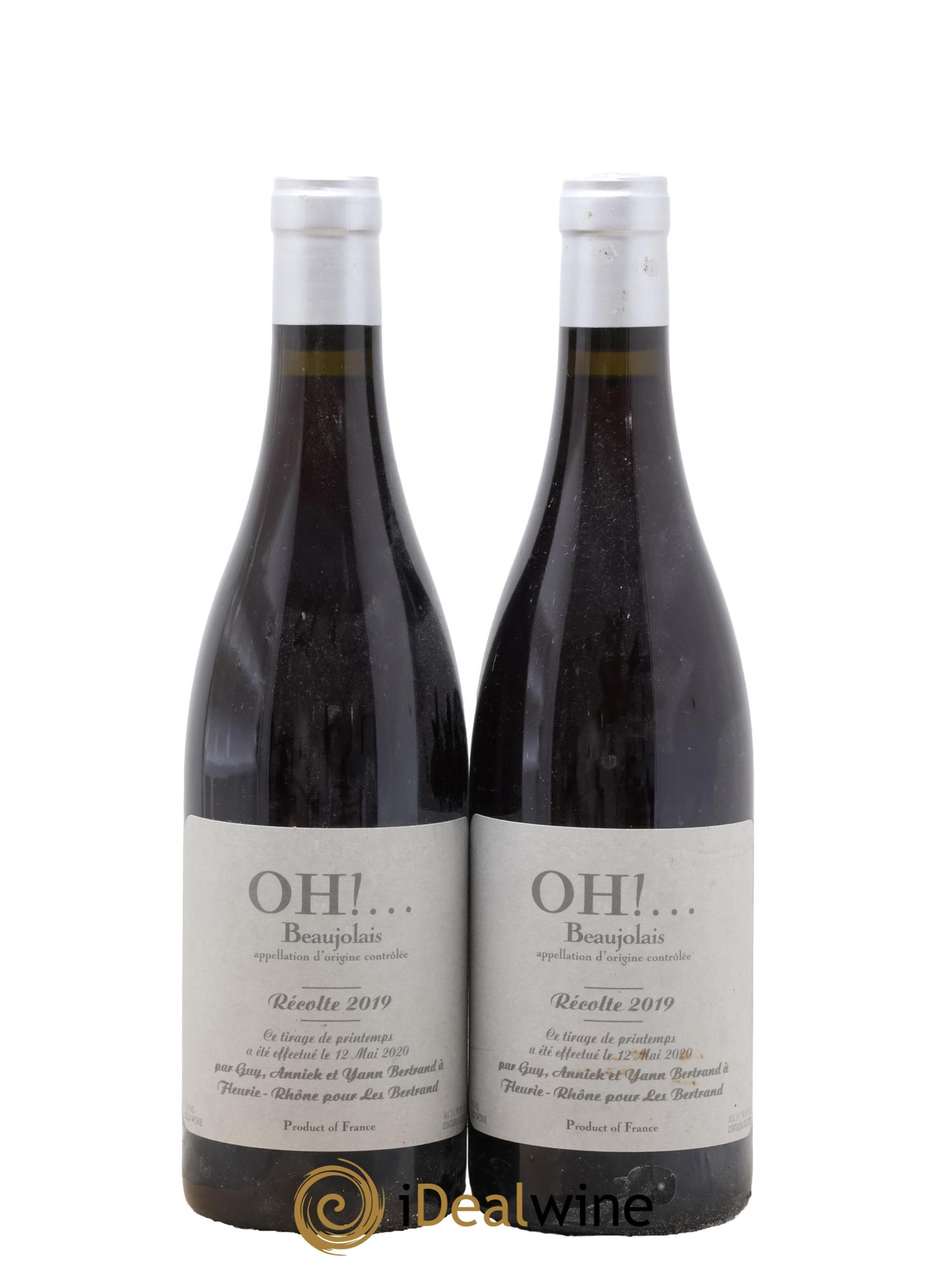 Beaujolais OH Yann Bertrand  2019 - Lotto di 2 bottiglie - 0