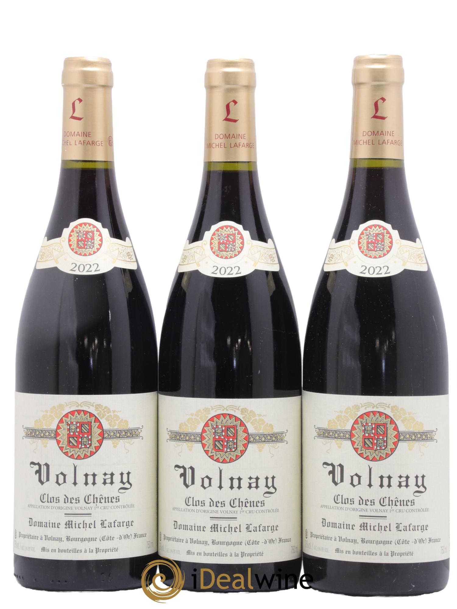 Volnay 1er Cru Clos des Chênes Lafarge (Domaine) 2022 - Lotto di 3 bottiglie - 0