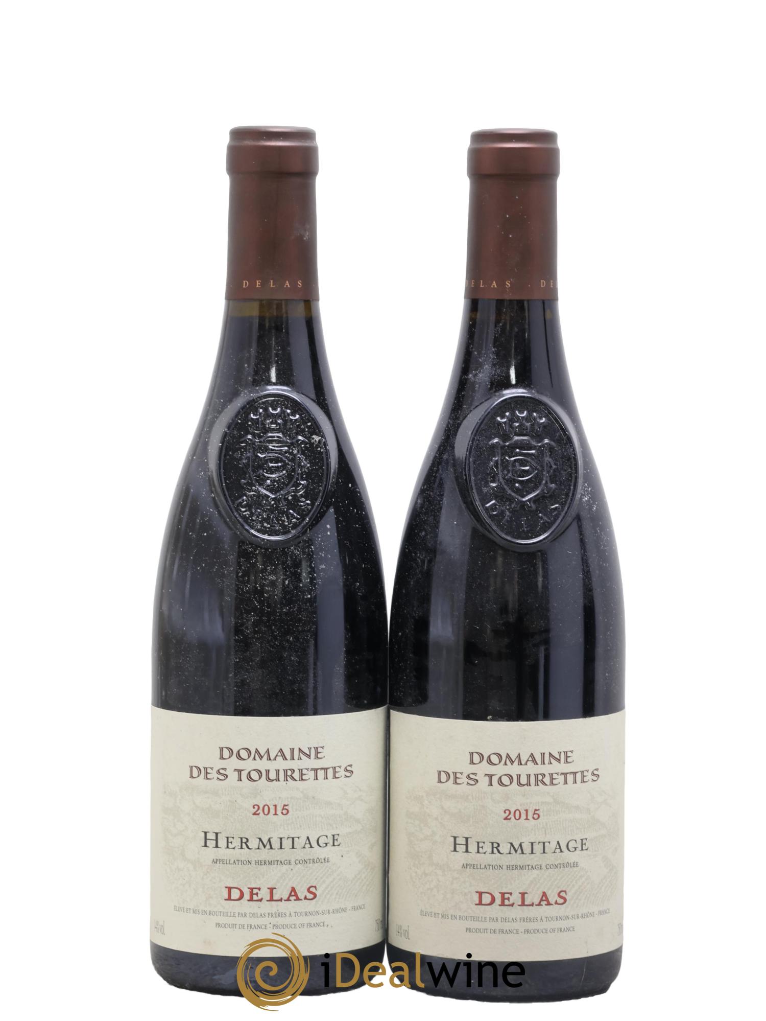 Hermitage Domaine des Tourettes Delas Frères 2015 - Lot de 2 bouteilles - 0
