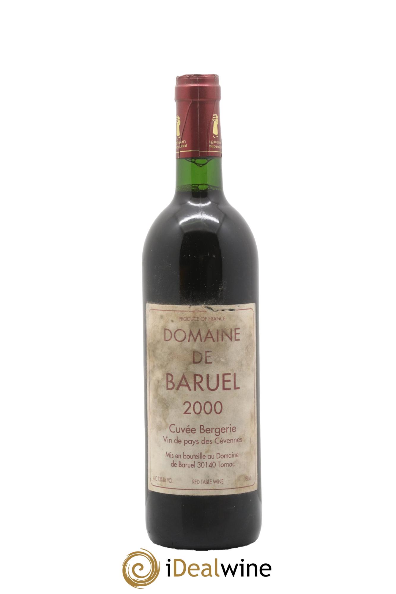 Languedoc VDP des Cévennes Cuvée Bergerie Domaine de Baruel 2000 - Lot de 1 bouteille - 0