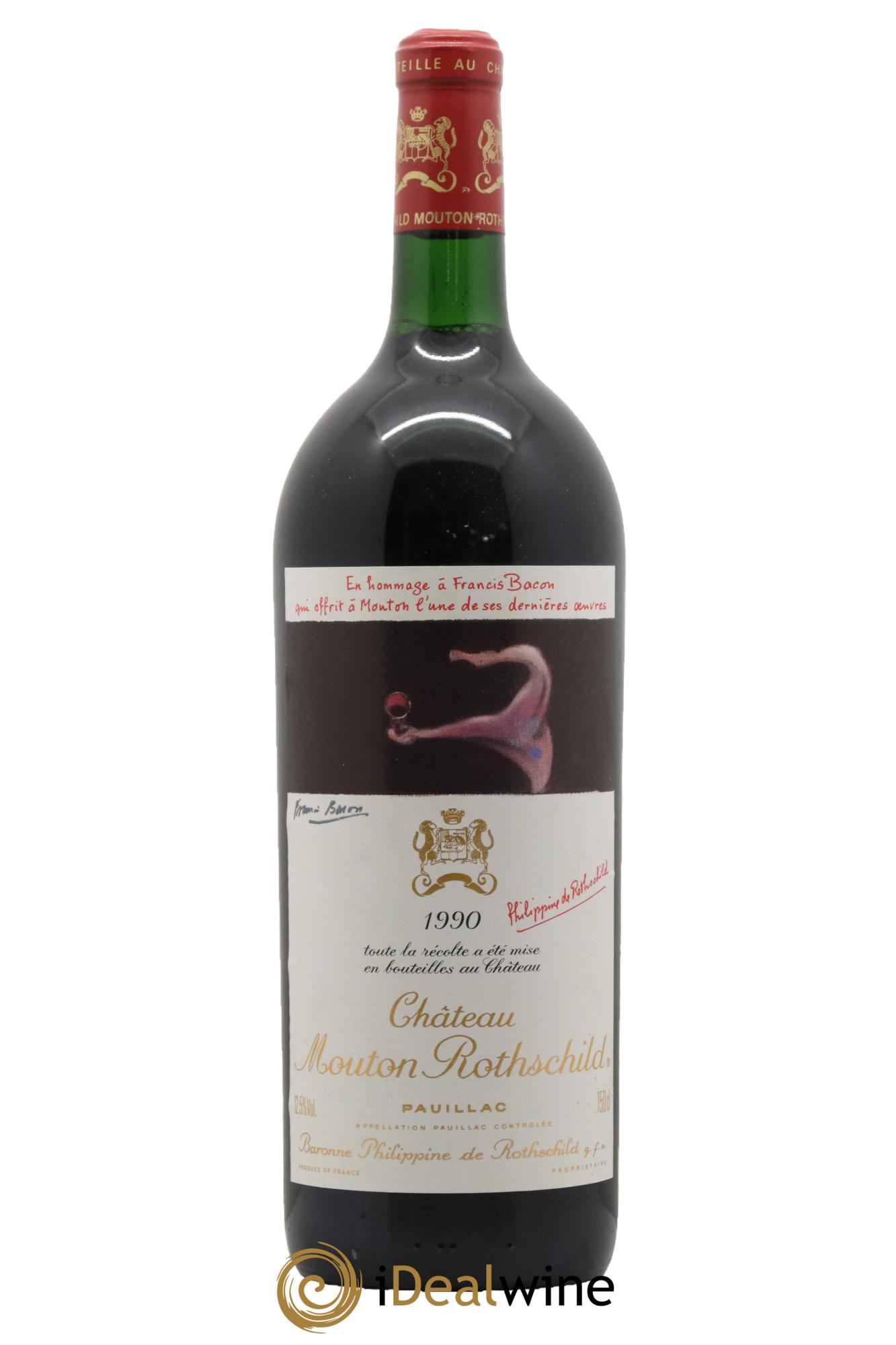 Château Mouton Rothschild 1er Grand Cru Classé 1990 - Lot de 1 magnum - 0