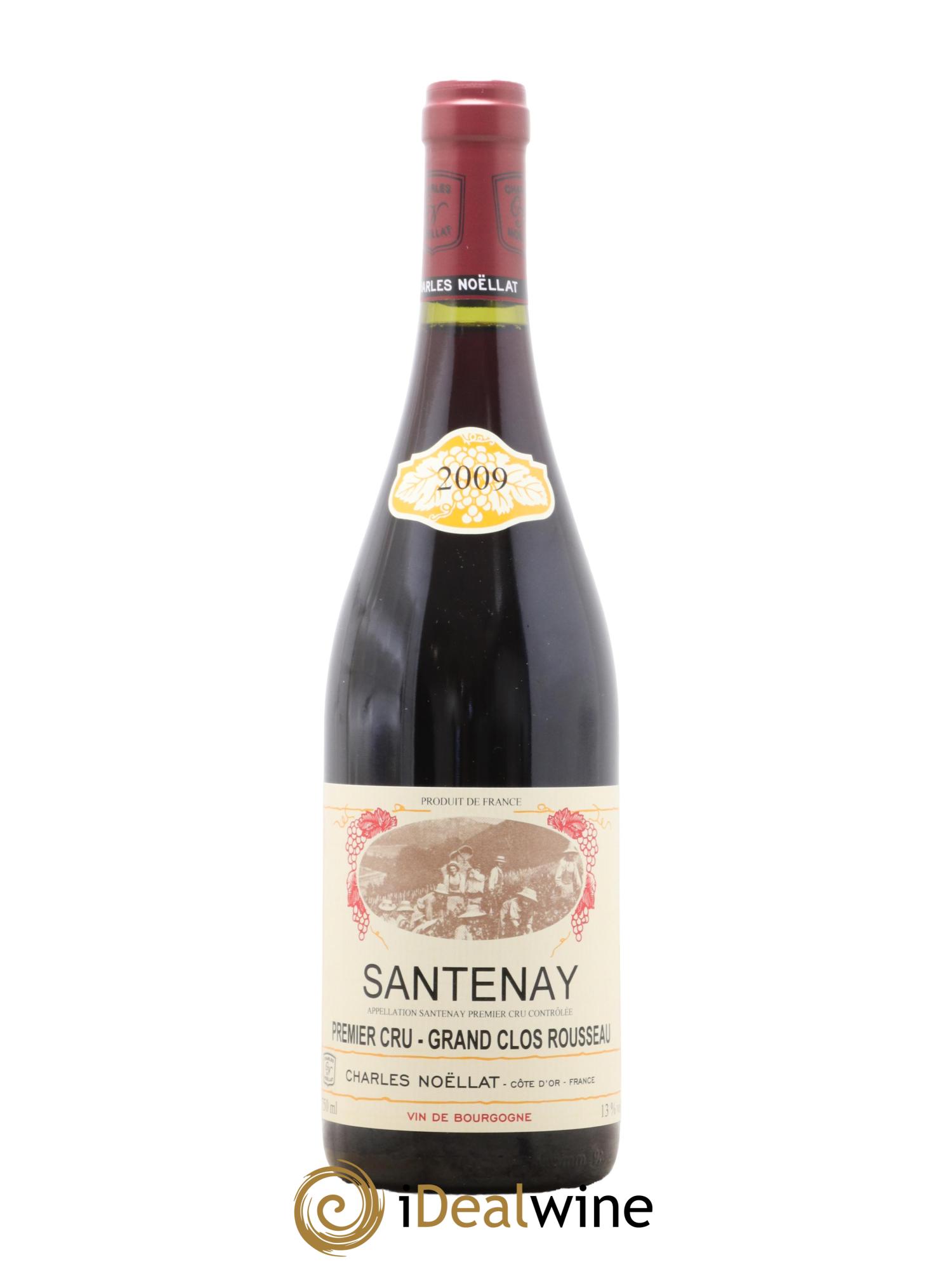 Santenay 1er Cru Grand Clos Rousseau Charles Noëllat 2009 - Lot de 1 bouteille - 0