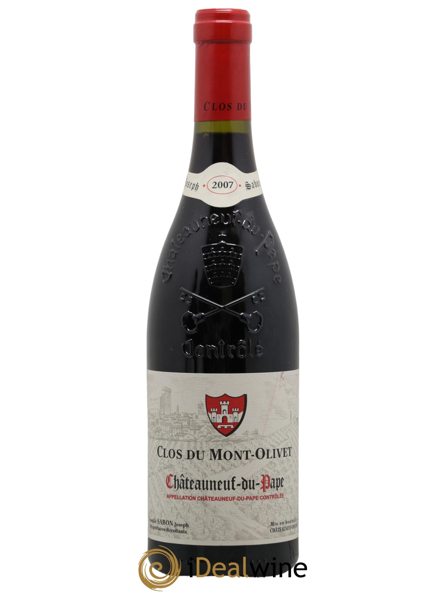 Châteauneuf-du-Pape Clos du Mont-Olivet 2007 - Lot de 1 bouteille - 0
