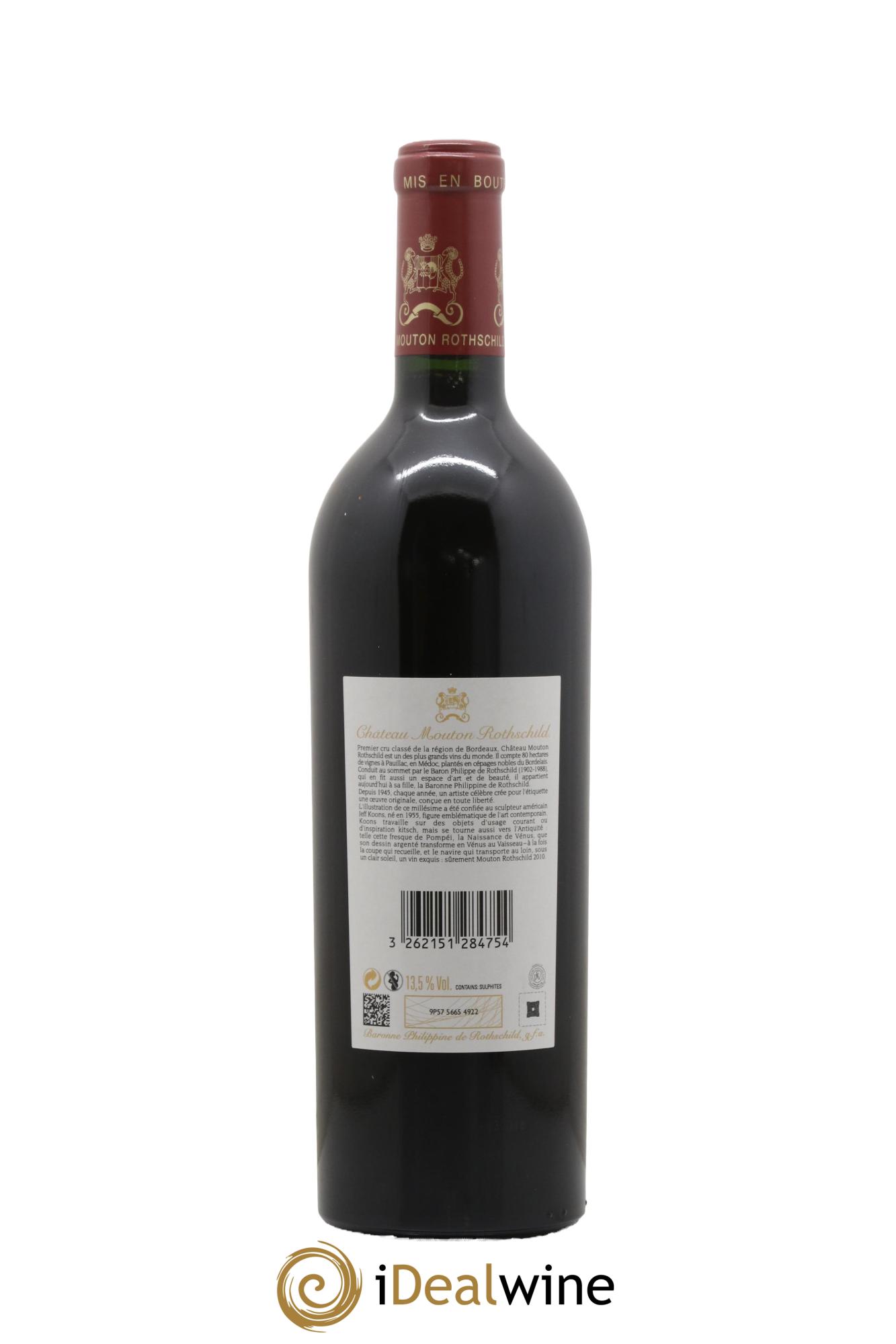 Château Mouton Rothschild 1er Grand Cru Classé 2010 - Posten von 1 Flasche - 2
