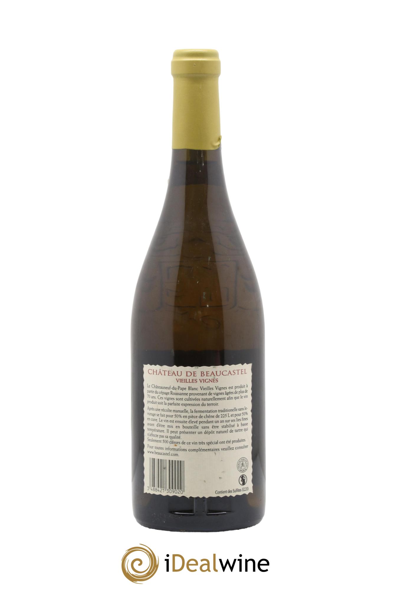 Châteauneuf-du-Pape Château de Beaucastel Vieilles vignes Roussanne Famille Perrin 2009 - Lotto di 1 bottiglia - 1