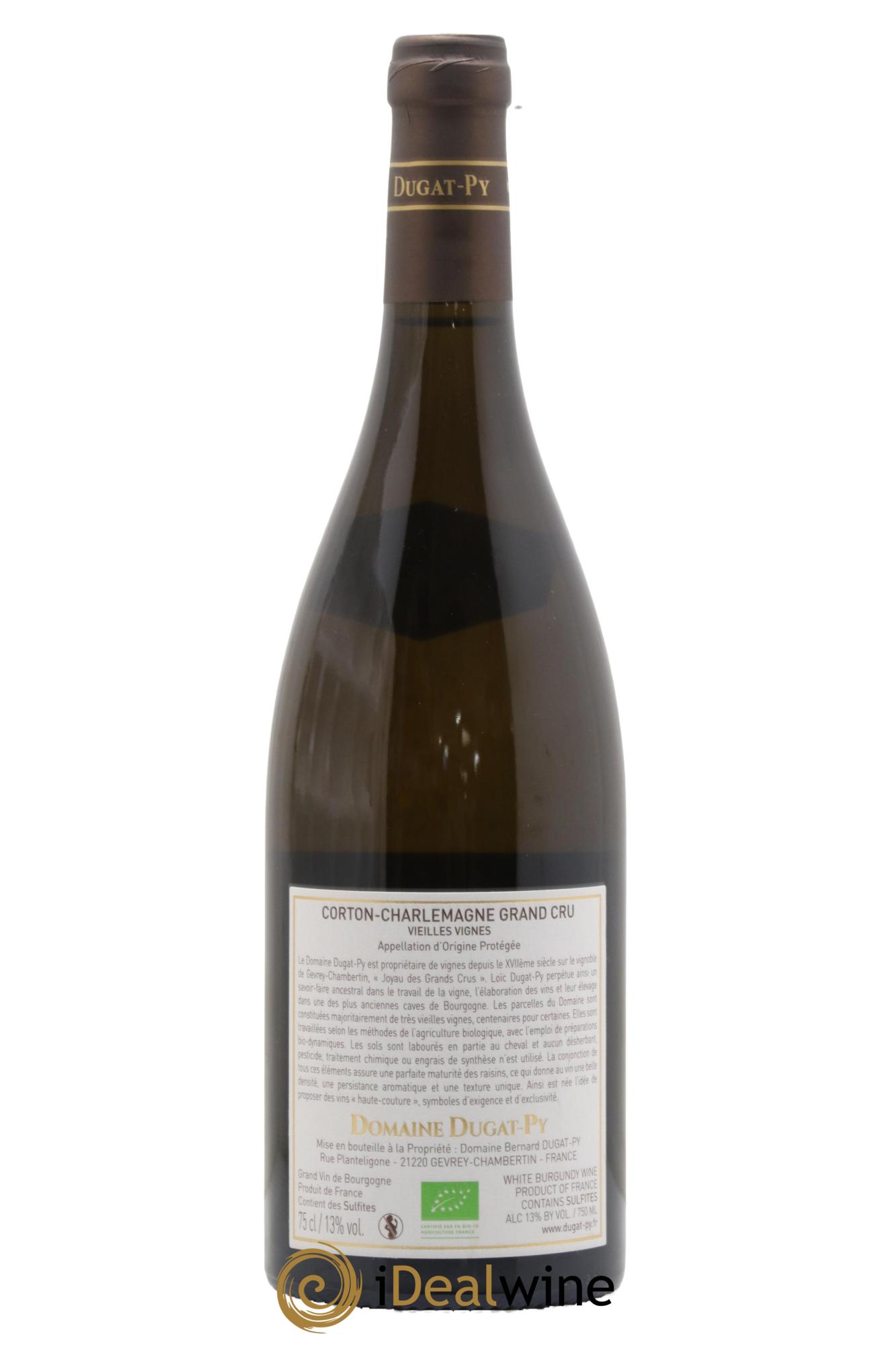 Corton-Charlemagne Grand Cru Vieilles Vignes Dugat-Py 2021 - Lot de 1 bouteille - 1