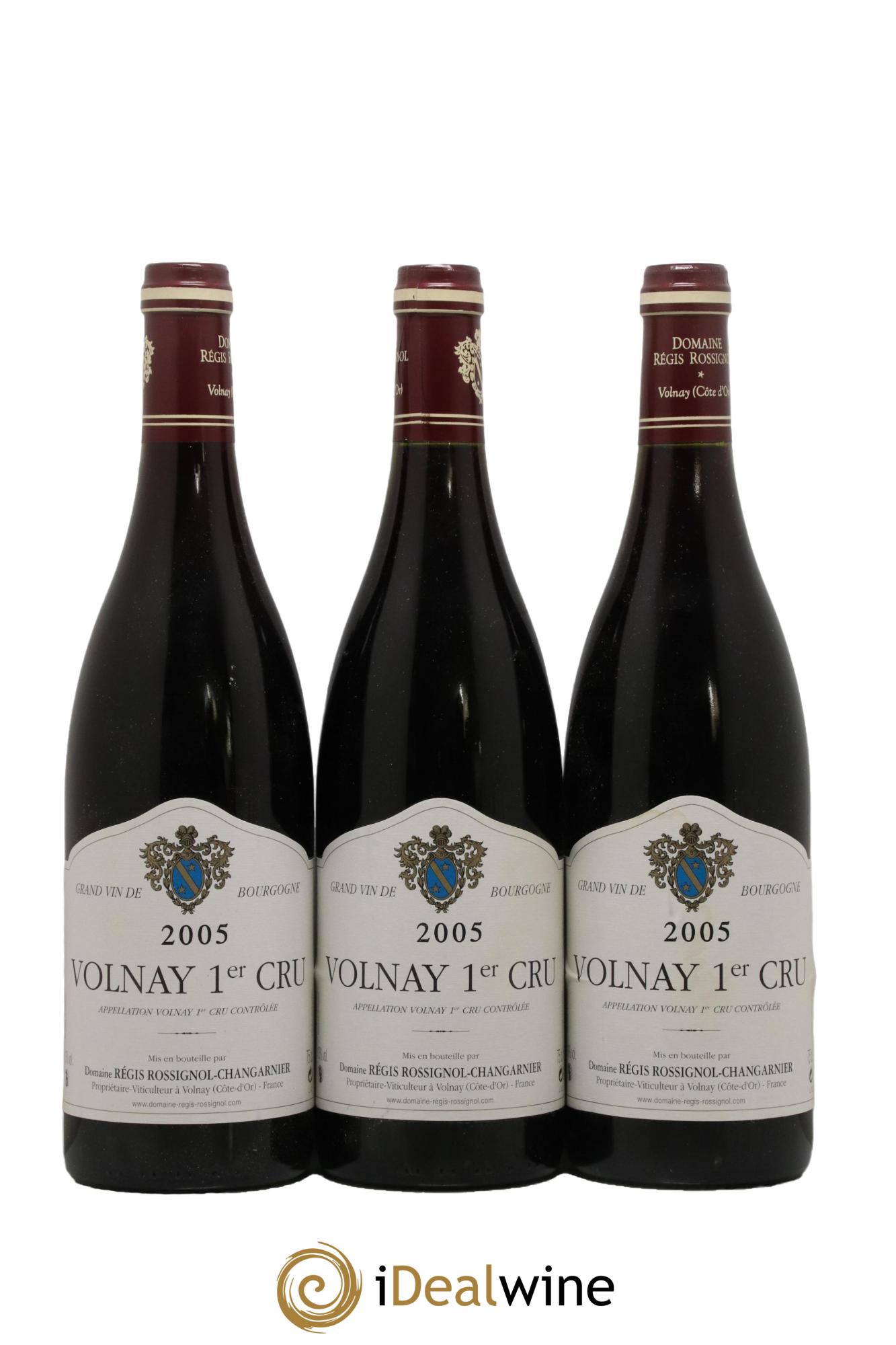 Volnay 1er Cru Rossignol-Changarnier 2005 - Lotto di 3 bottiglie - 0