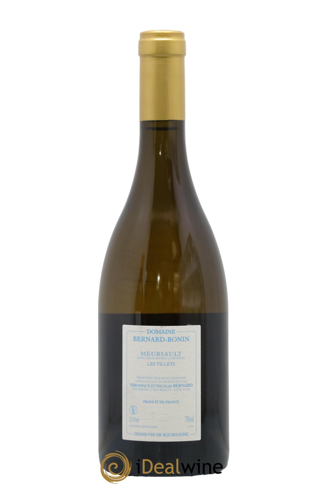 Meursault Les Tillets Bernard Bonin 2015 - Posten von 1 Flasche - 1