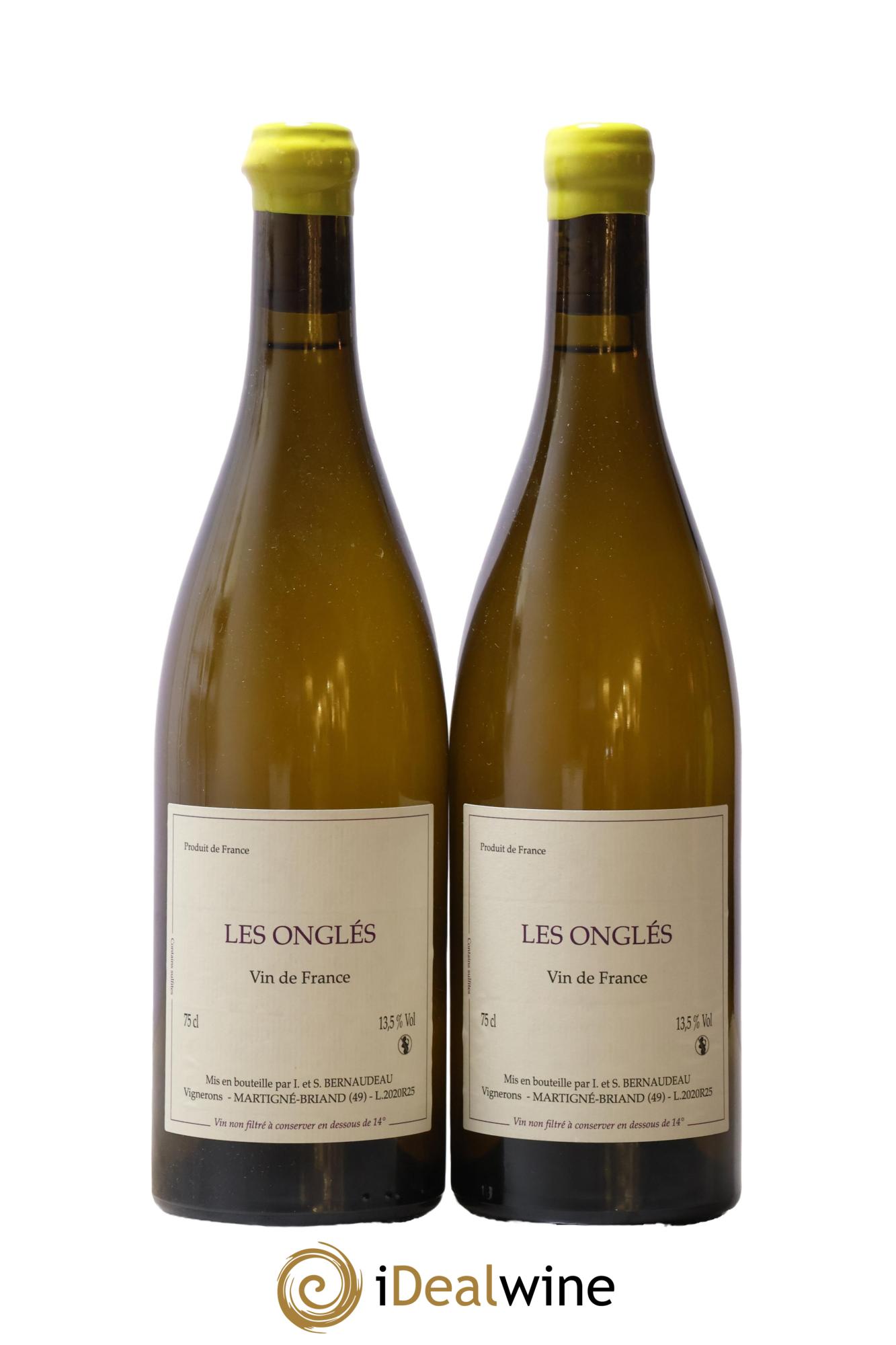 Vin de France Les Onglés Stéphane Bernaudeau 2020 - Posten von 2 Flaschen - 0