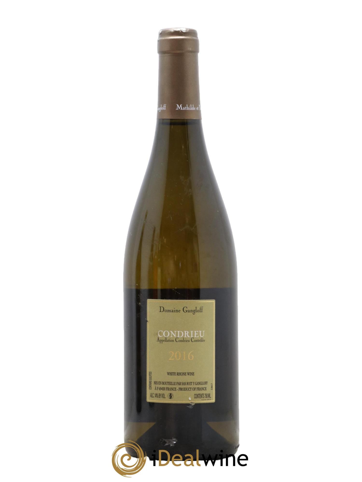 Condrieu Domaine Gangloff (Domaine) 2016 - Lot de 1 bouteille - 1