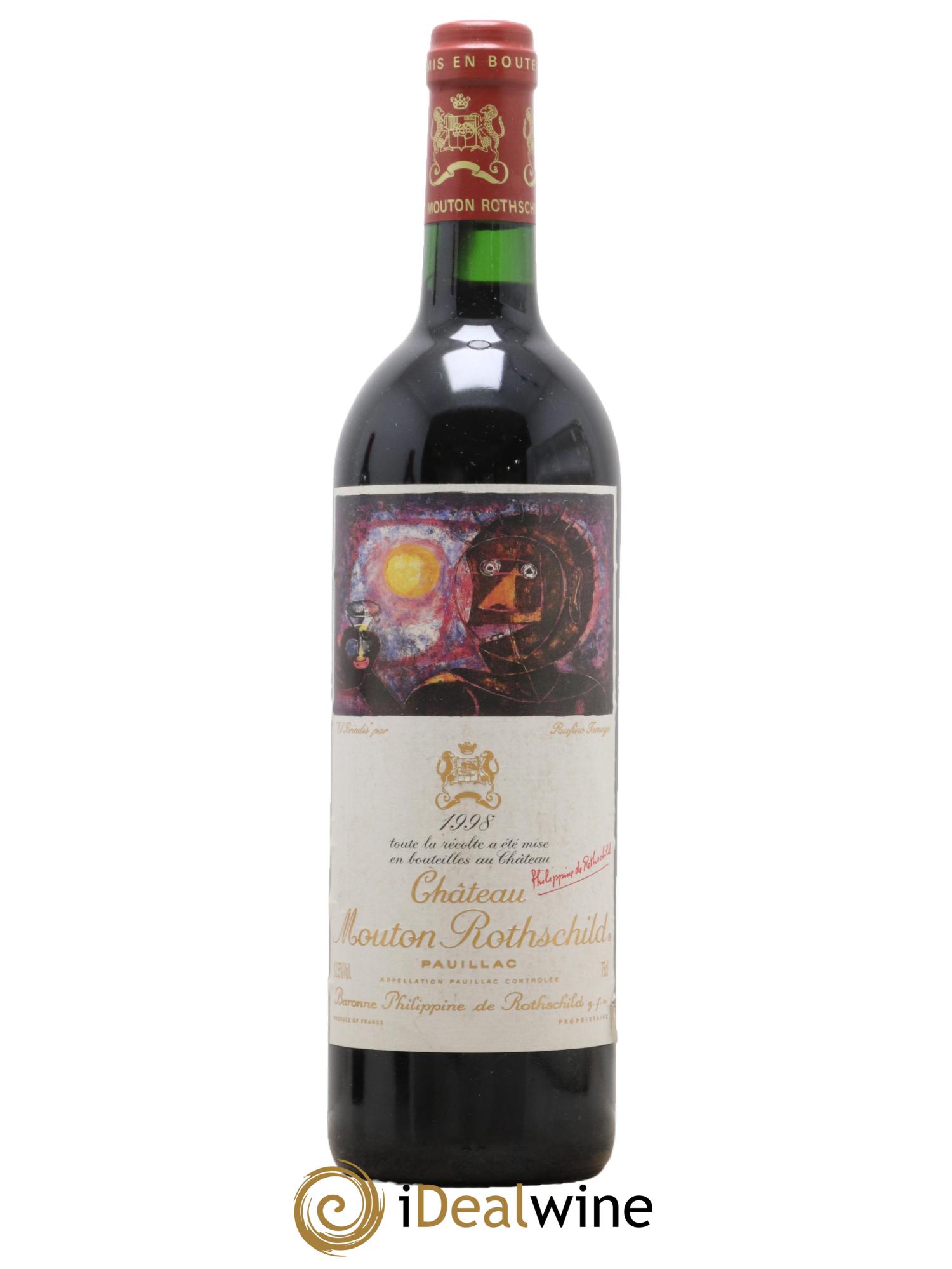 Château Mouton Rothschild 1er Grand Cru Classé 1998 - Lot of 1 bottle - 0