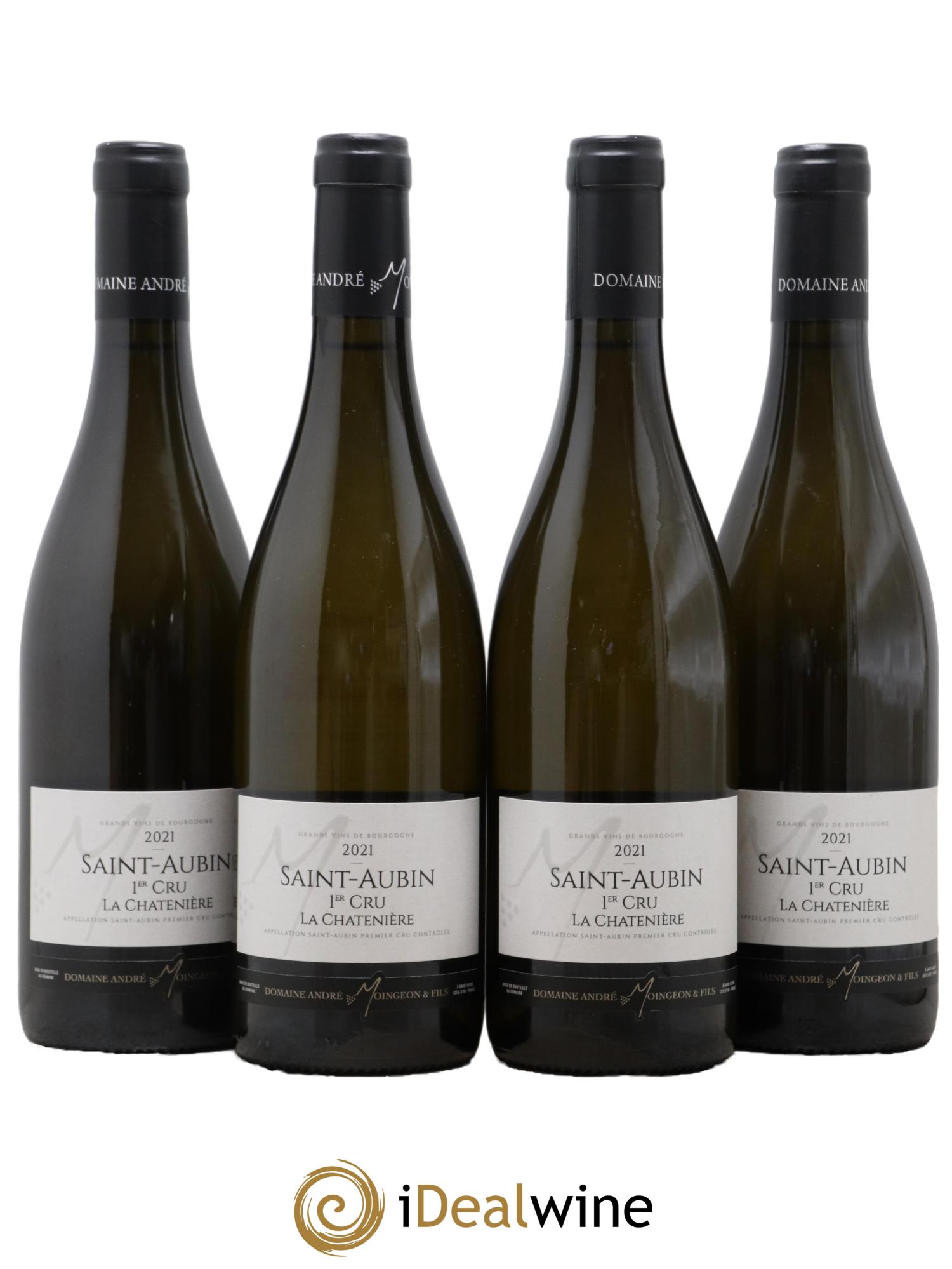 Saint-Aubin 1er Cru La Chatenière Domaine Moingeon 2021 - Lot de 4 bouteilles - 0