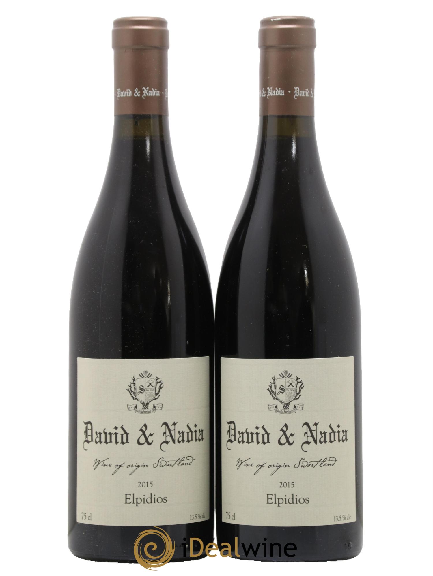 Afrique du Sud Elpidios Domaine David et Nadia 2015 - Lot de 2 bouteilles - 0