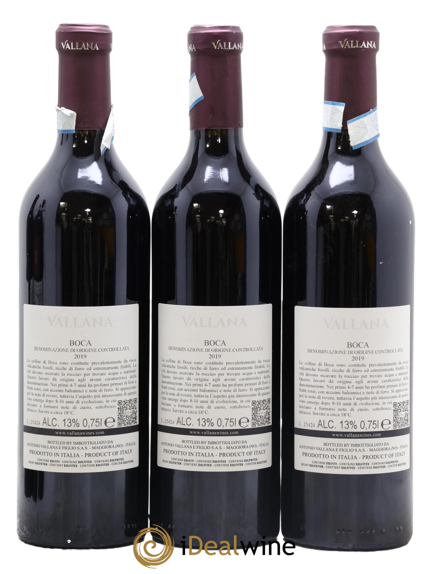 Piémont Vallana Boca 2019 - Lot de 3 bouteilles - 1