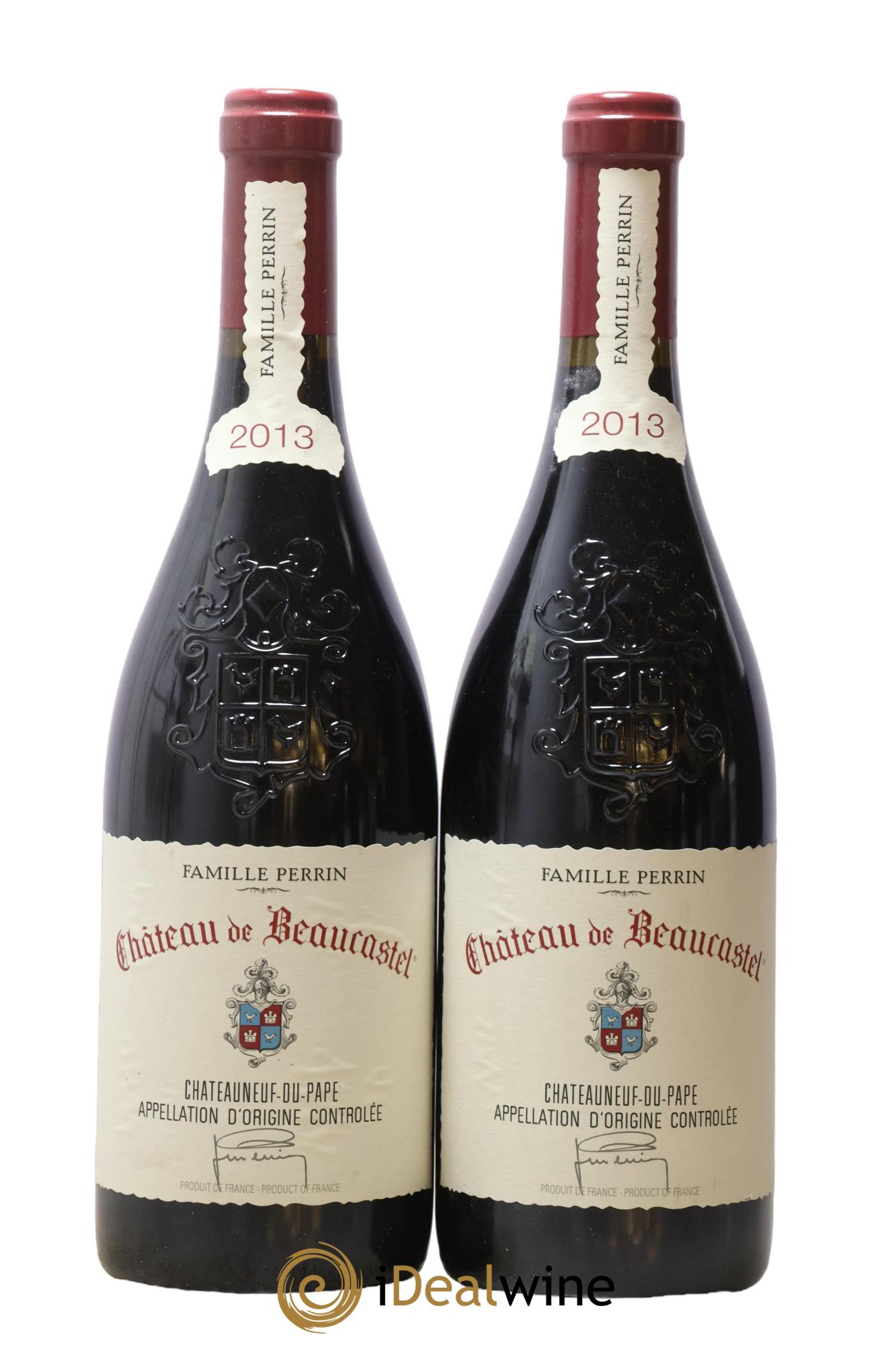Châteauneuf-du-Pape Château de Beaucastel Famille Perrin 2013 - Lotto di 2 bottiglie - 0