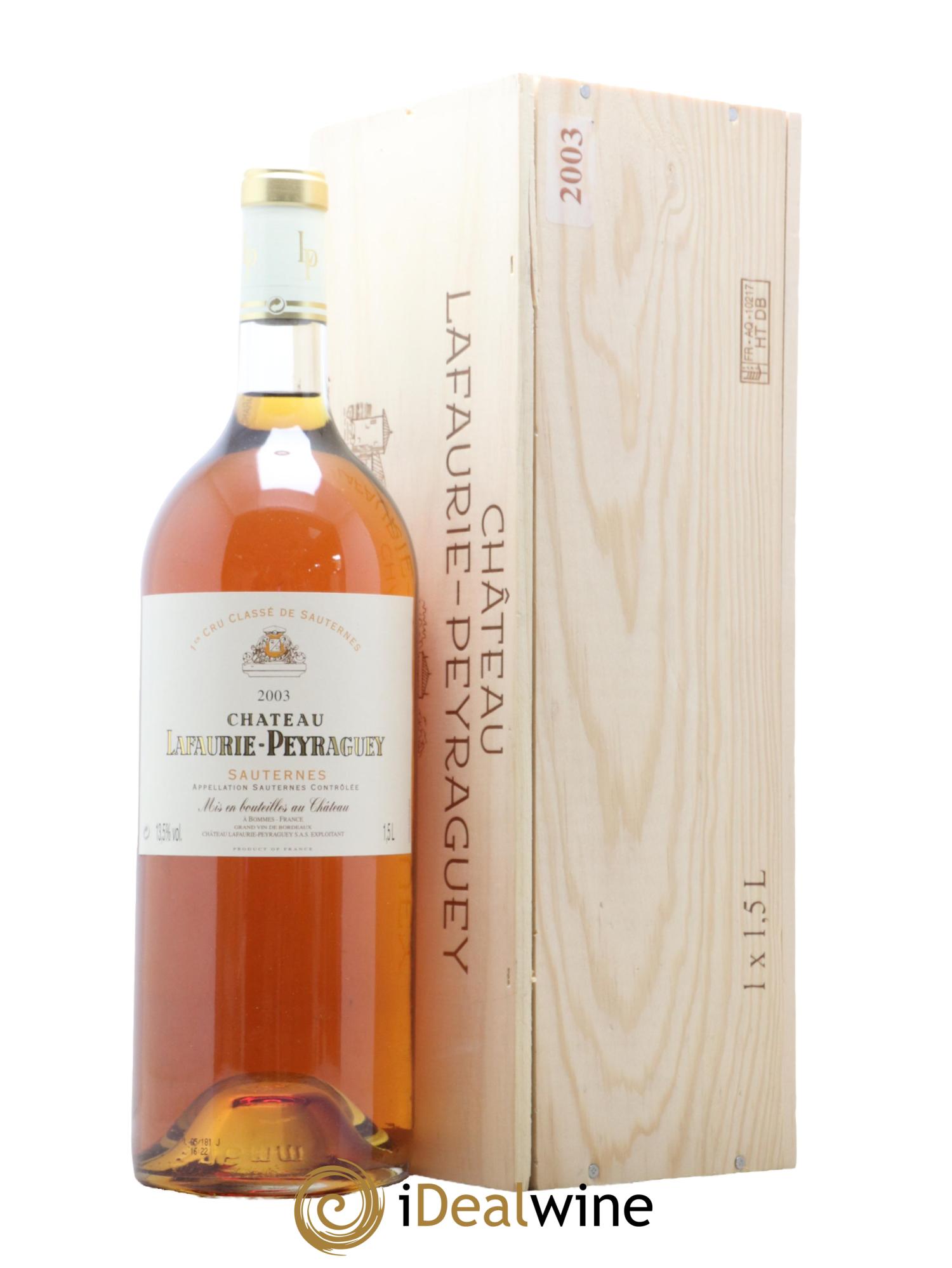 Château Lafaurie-Peyraguey 1er Grand Cru Classé 2003 - Lotto di 1 magnum - 0
