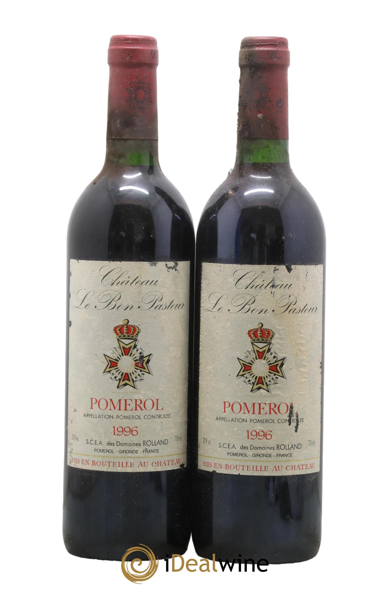 Château le Bon Pasteur 1996 - Lotto di 2 bottiglie - 0